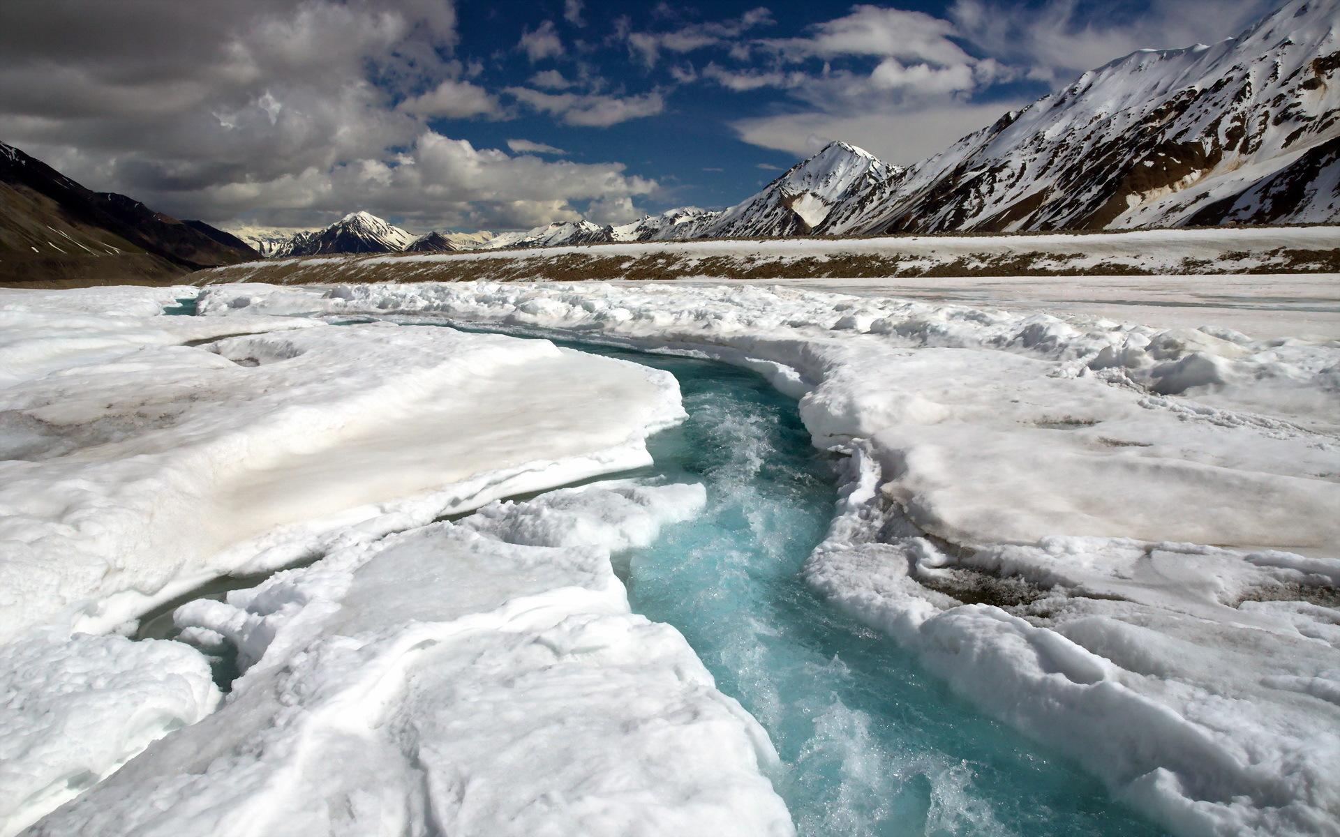 1920x1200 Fast River Ice Cold wallpaper. Fast River Ice Cold