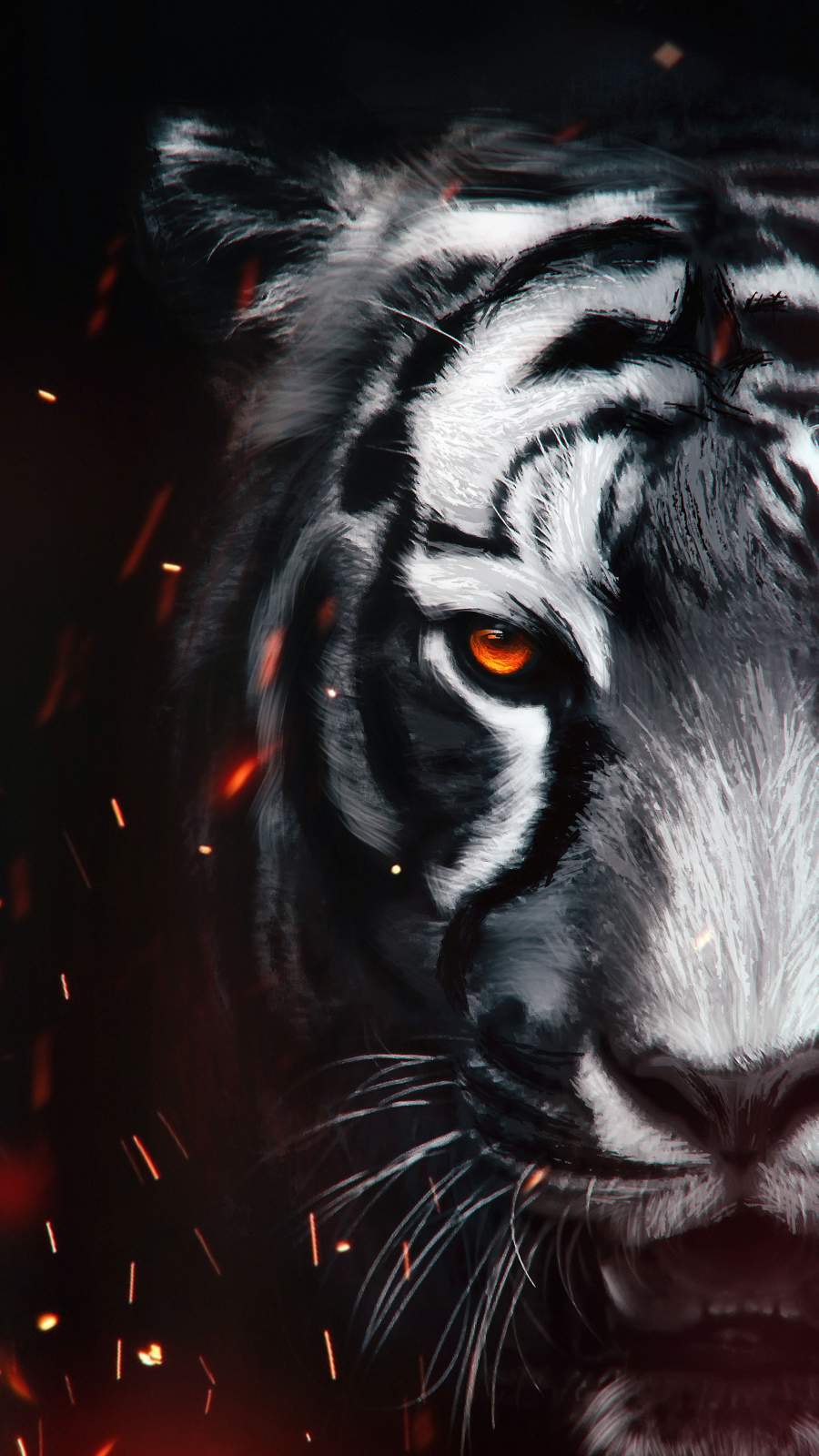 900x1600 The Tiger art iPhone Wallpaper Wallpaper : iPhone Wallpaper