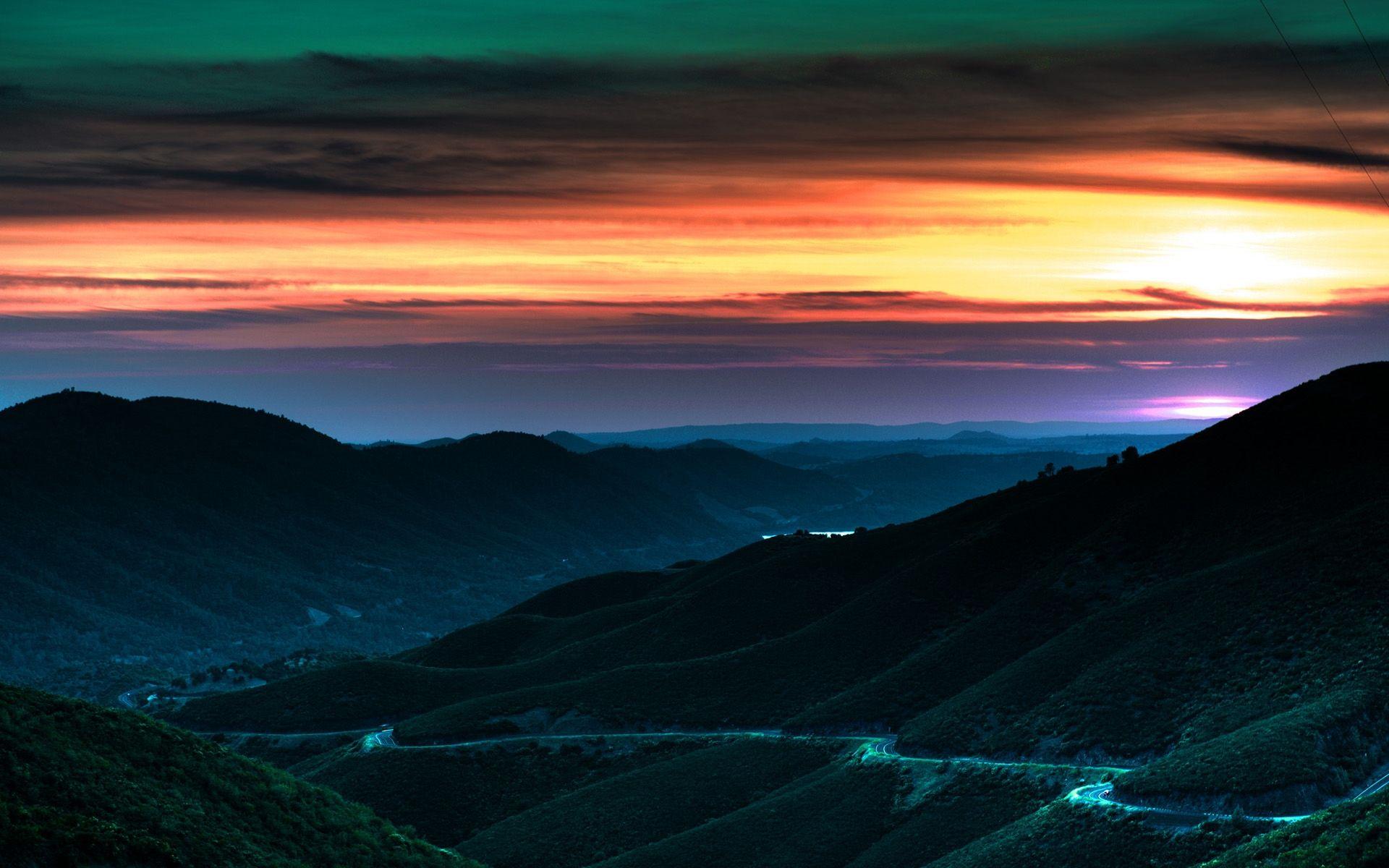 1920x1200 Sunset Down the Valley Definition, High Resolution HD Wallpaper : High Definition, High Resolution HD Wallpaper