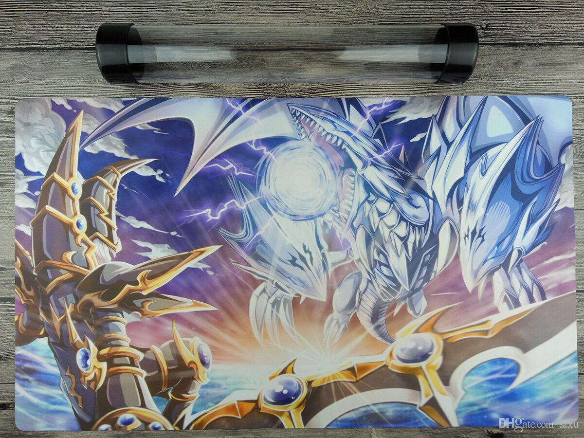 1200x900 Blue Eyes Ultimate Dragon & Dark Paladin YuGiOh Playmat Free High Quality Tube From Stxu, $26.13