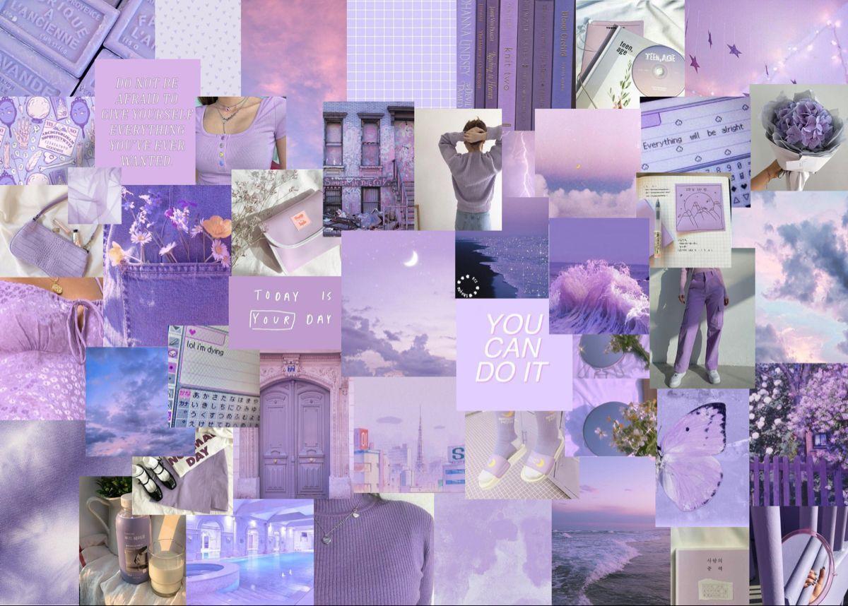 1200x858 Laptop Purple Collage Laptop Purple Wallpaper Aesthetic