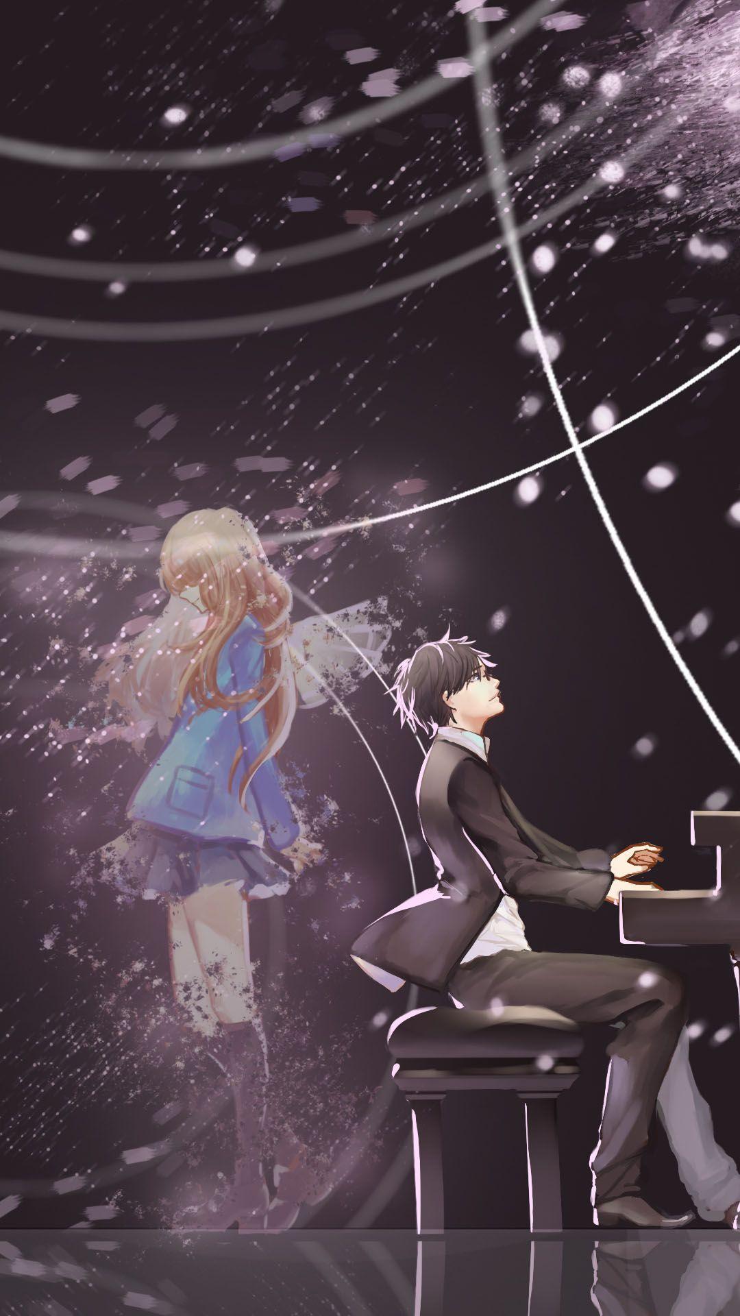 1080x1920 Anime wallpaper. Your lie in april, Anime romance, Anime wallpaper iphone