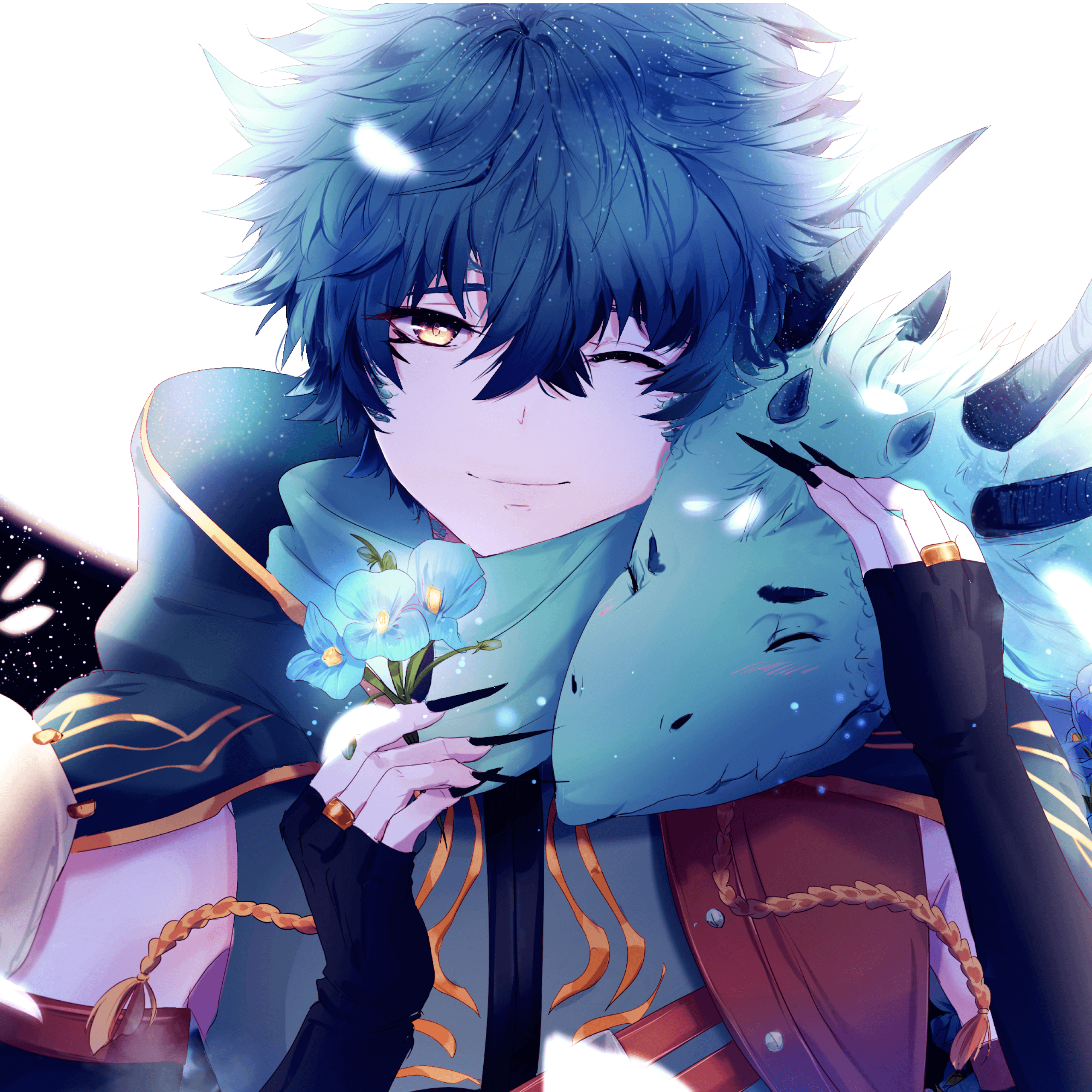 2560x2560 Sad Anime Boy Wallpaper Phone .