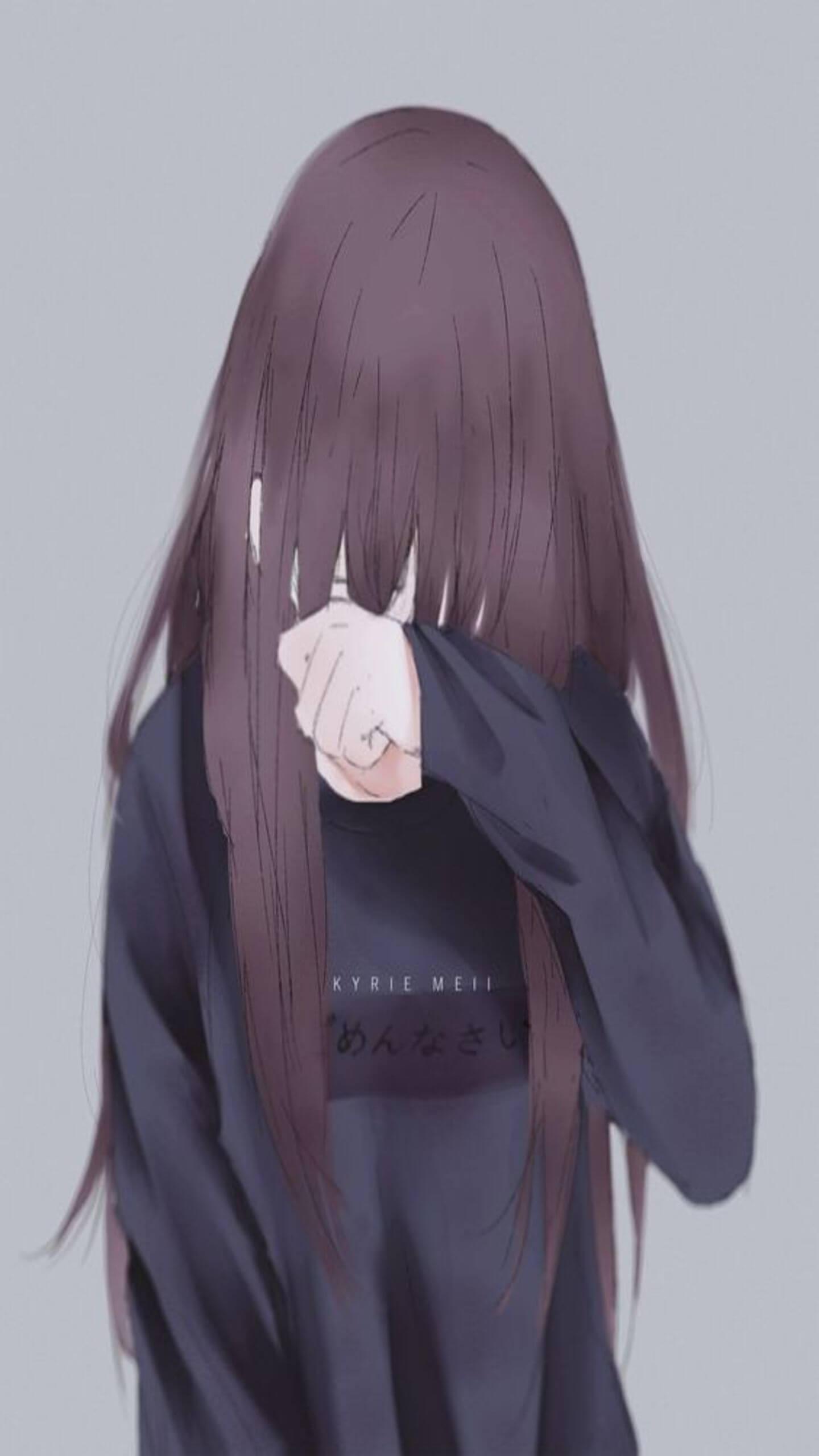 1440x2560 Sad Anime Wallpaper for Android
