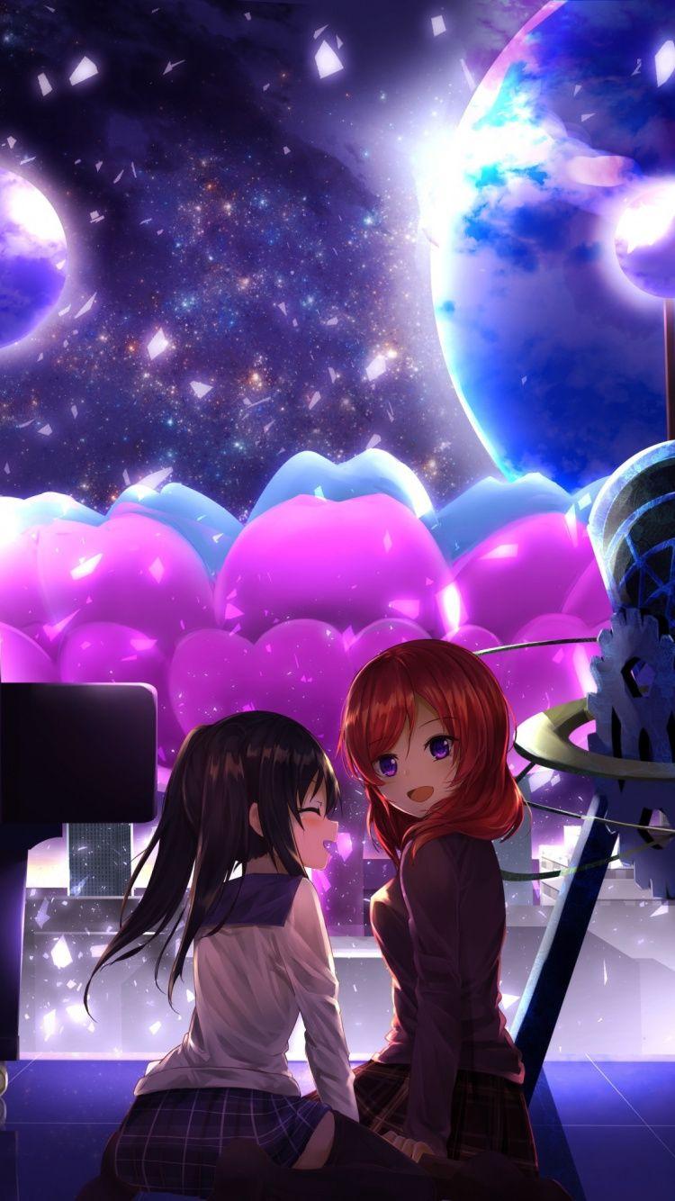 750x1334 Maki Nishikino, Nico Yazawa, Love Live, Anime Girls, Live iPhone Background