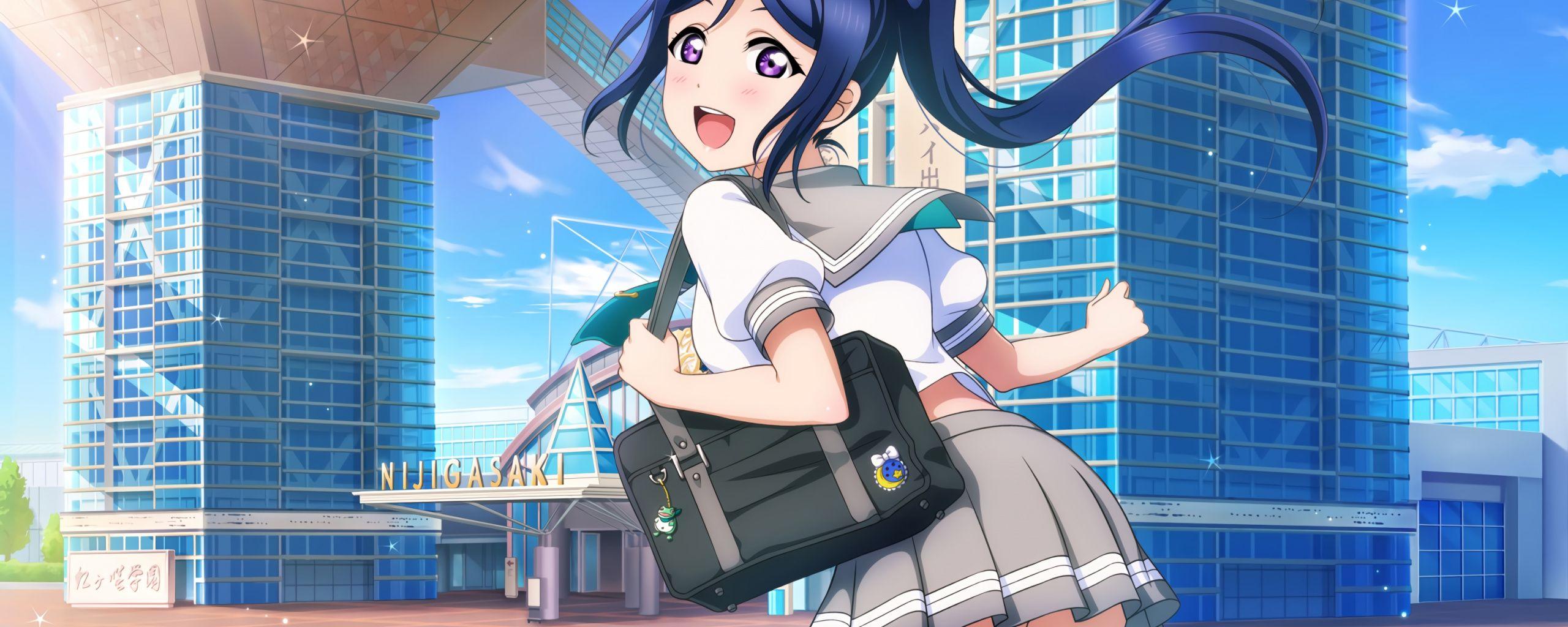 2560x1024 Download Beautiful, anime girl, Love Live! wallpaper, 2560x Dual Wide, Wide 21: Widescreen