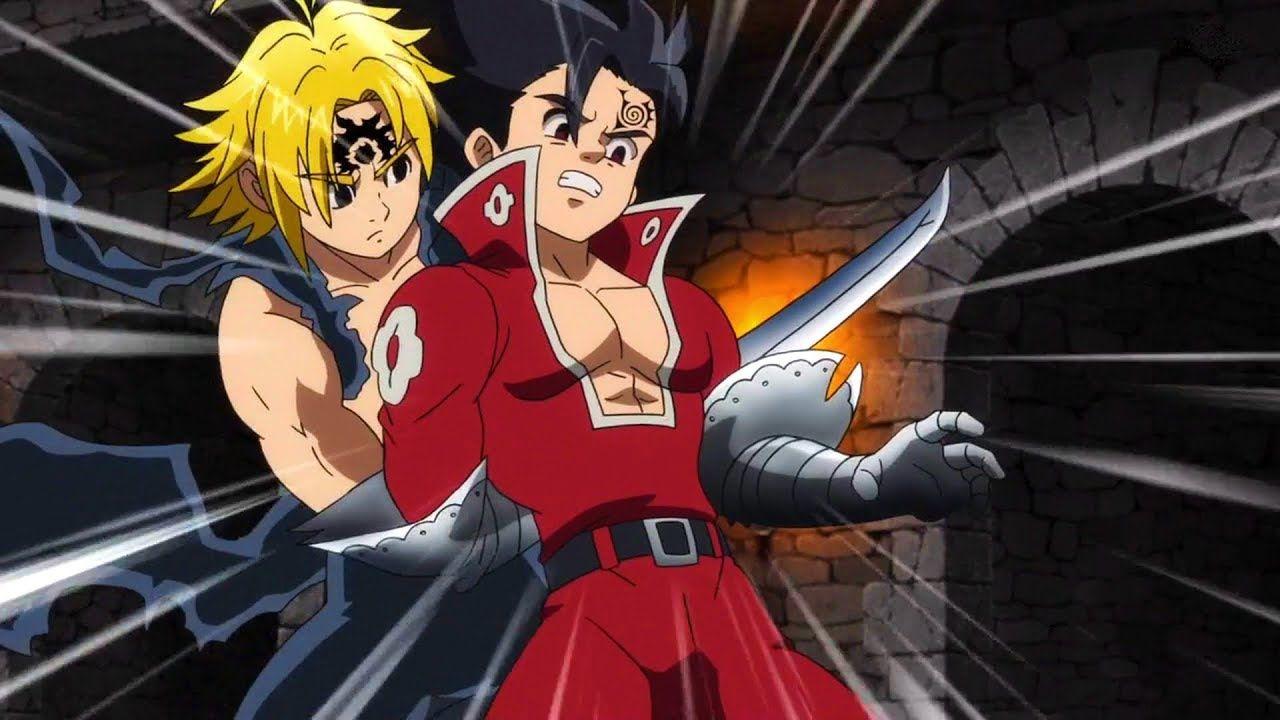 1280x720 Meliodas Vs Zeldris & Estarossa Full Fight. Seven Deadly Sins Season 3