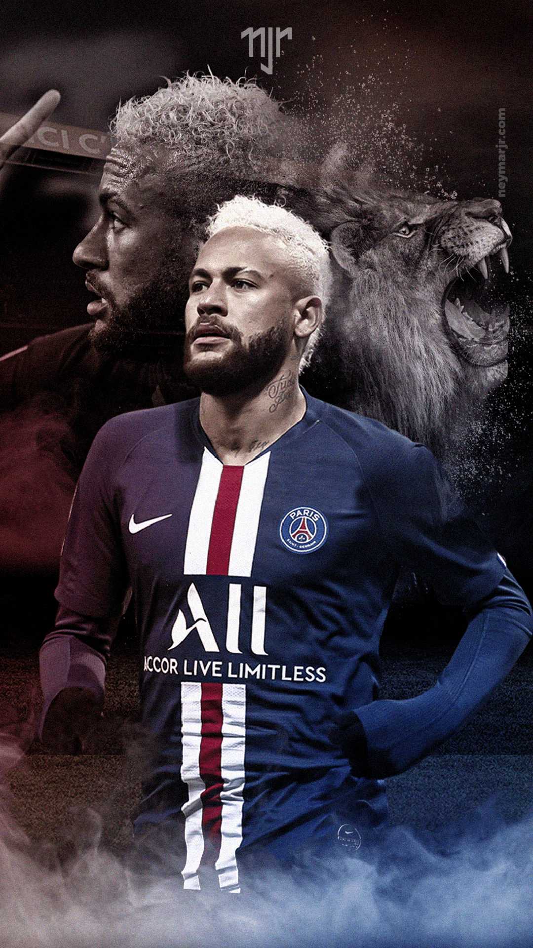 1080x1920 Neymar PSG 2021 Wallpaper