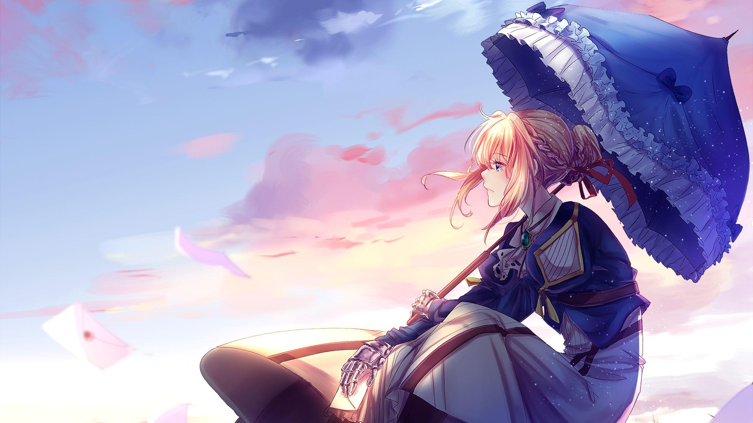 2480x1395 Violet Evergarden Desktop Wallpaper