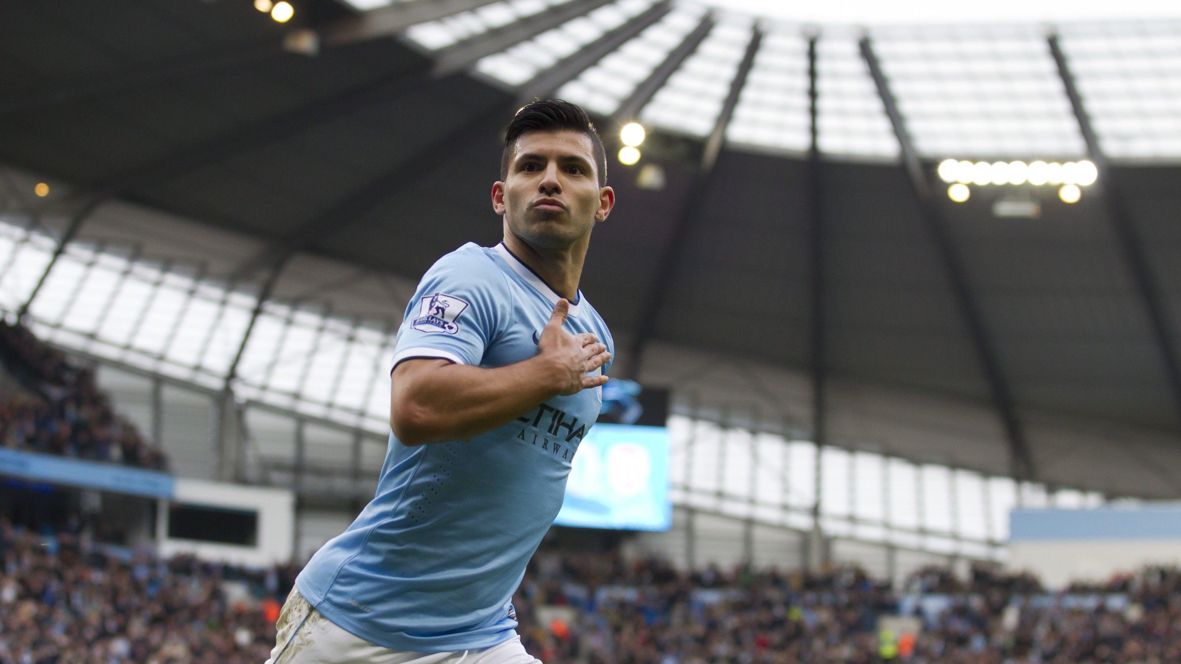 3840x2160 Wallpaper Football, Sergio Aguero, soccer, The best players FIFA, Manchester City, Striker, Sergio Leonel Kun Agüero Del Castillo, Sport