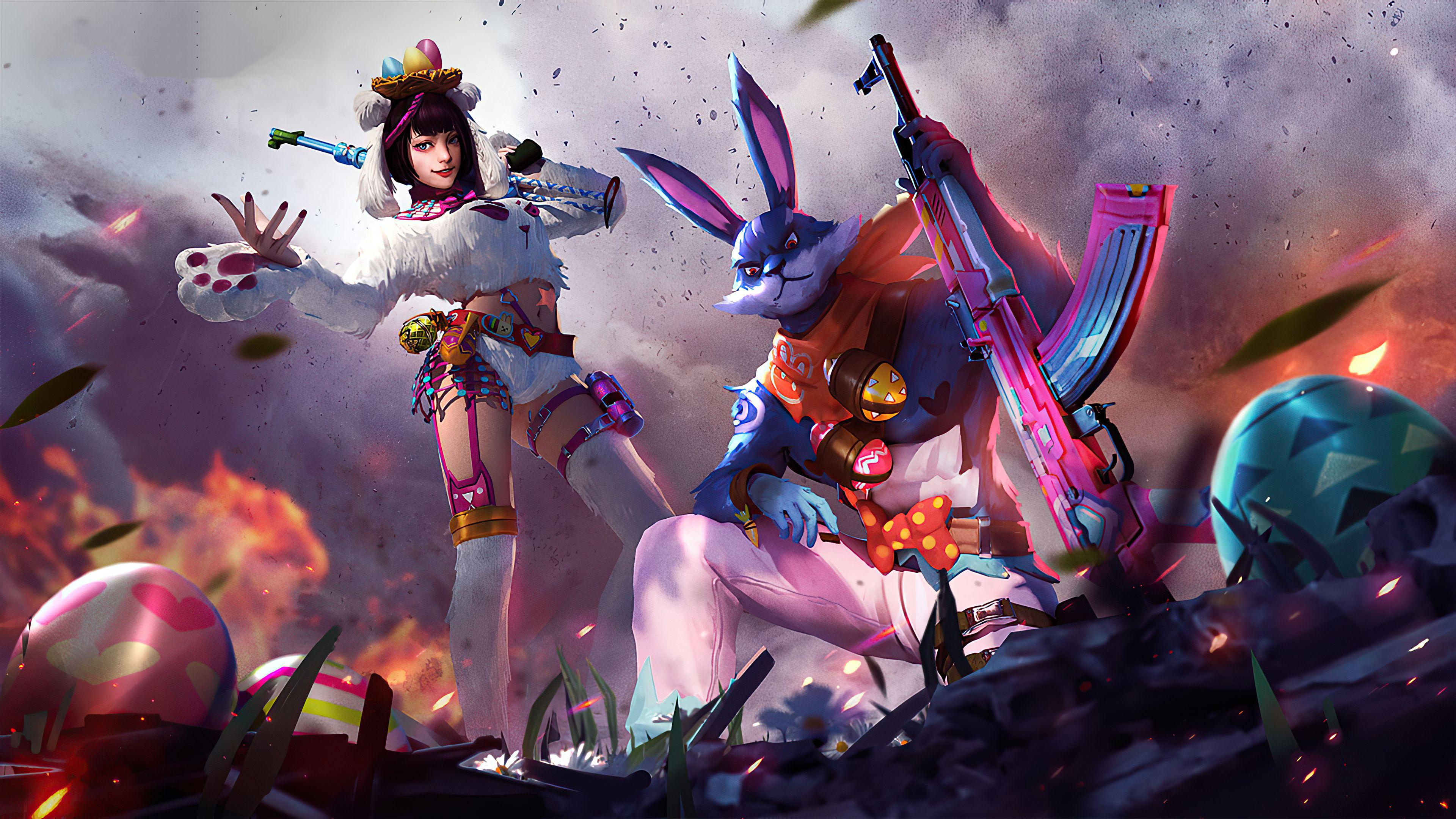 3840x2160 Characters from Garena Free Fire Wallpaper 4k Ultra HD