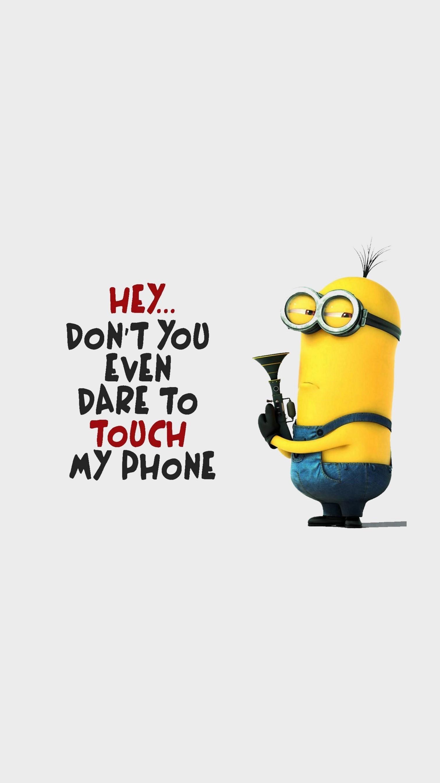 1512x2688 Minions Quotes Wallpaper
