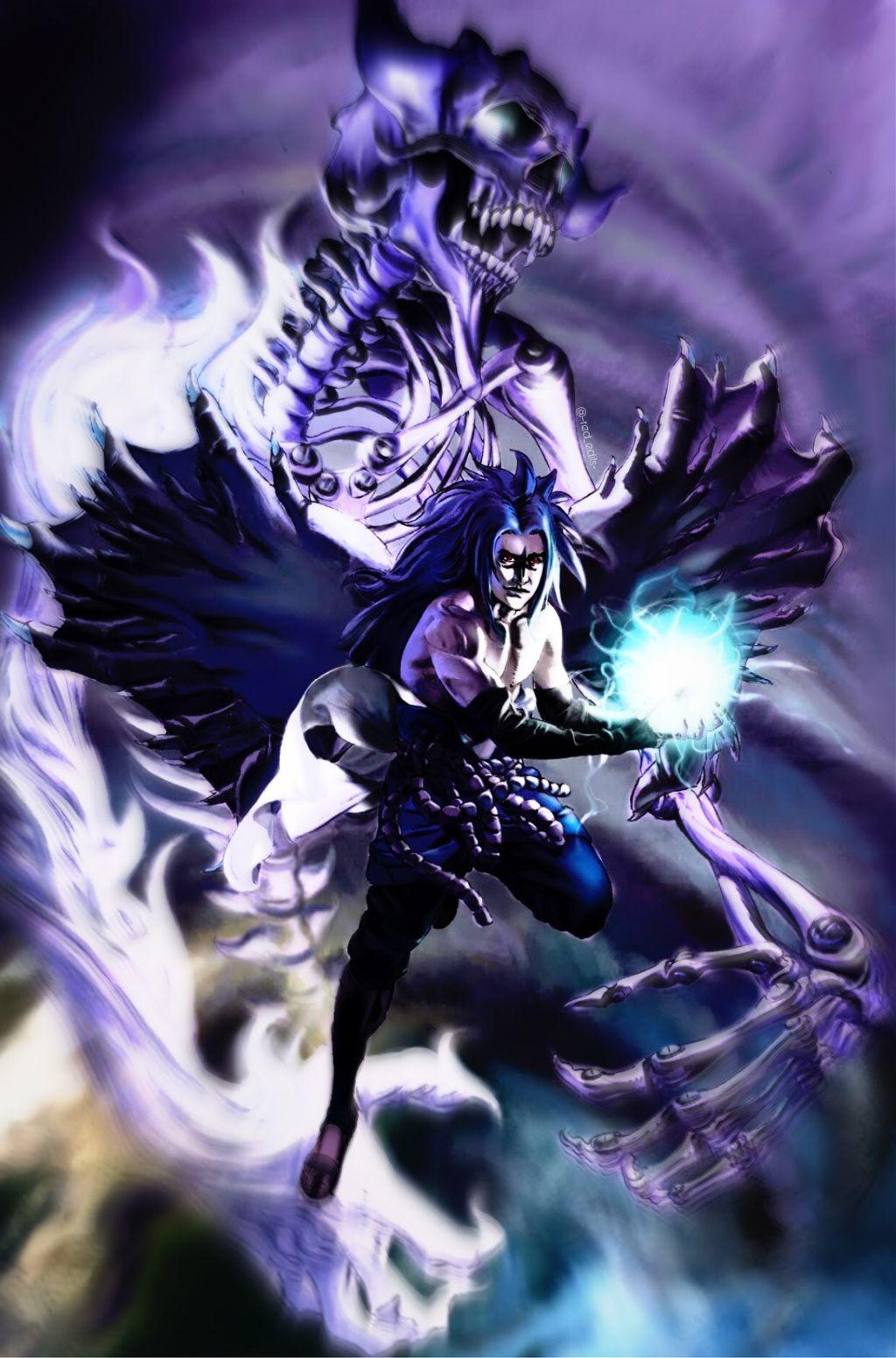 1024x1552 4K wallpaper: Sasuke Curse Mark Wallpaper HD