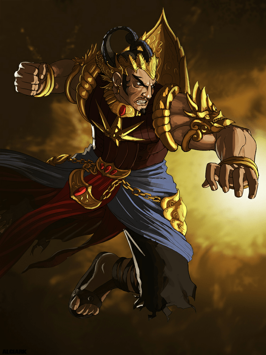 851x1135 Gatot Kaca. Samurai artwork, Cartoon character design, Mobile legend wallpaper