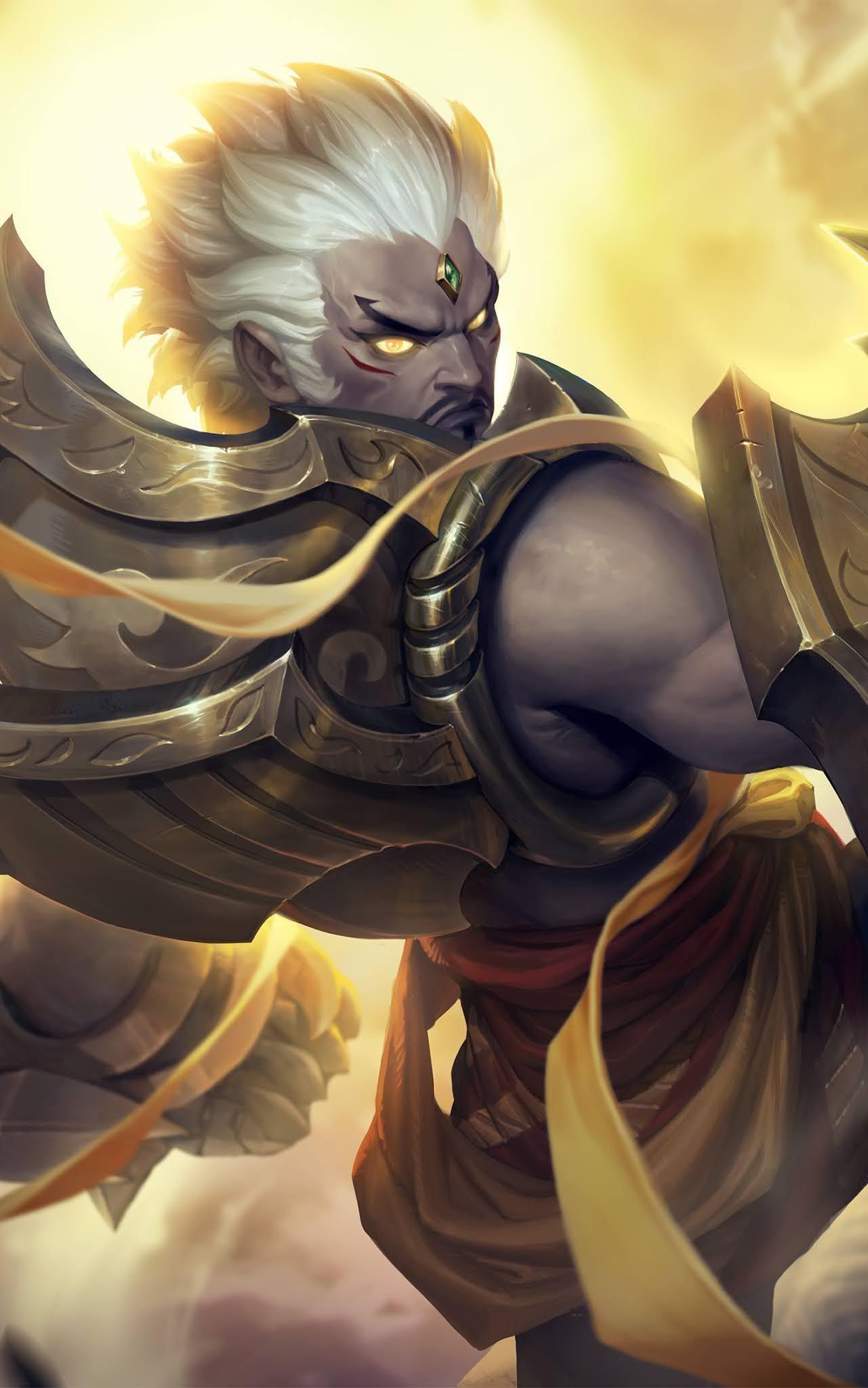 1281x2048 Wallpaper Gatot Kaca Mobile Legends HD. Mobile legend wallpaper, Alucard mobile legends, Hero tank