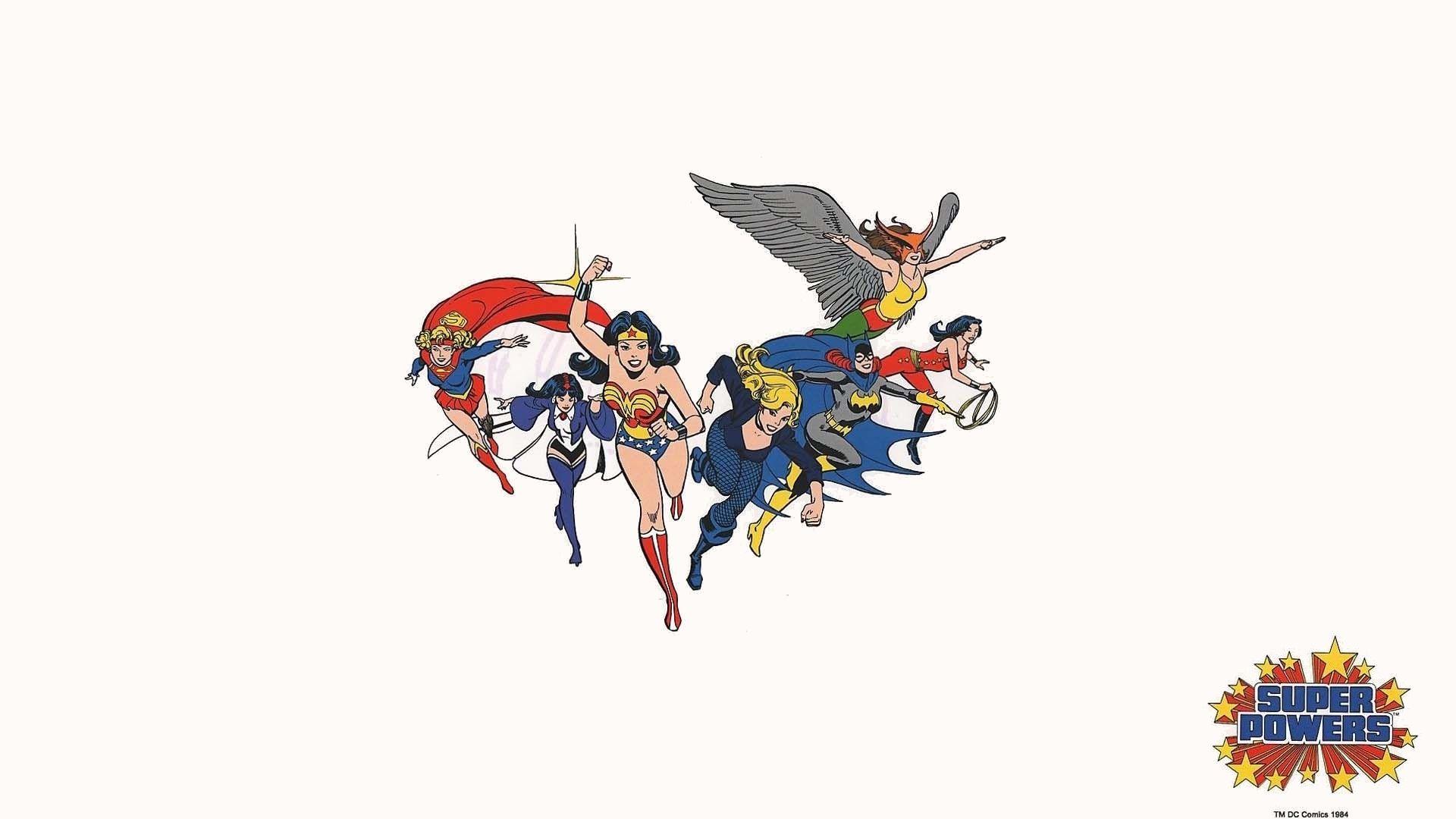 1920x1080 Batgirl Donna Troy Hawkgirl Supergirl Wonder Woman Wallpaper:1920x1080
