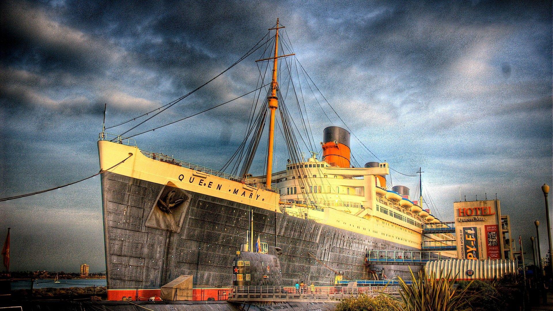 1920x1080 ships, Queen Mary wallpaper
