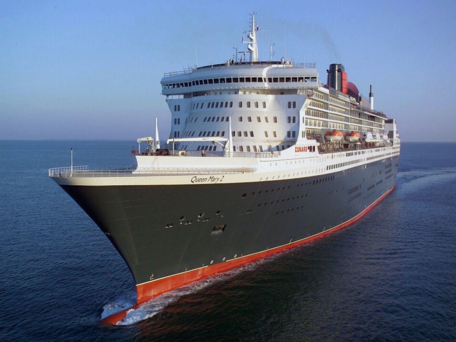 1600x1200 Queen Mary 2 Cruising Wallpaper. Free Ship Background