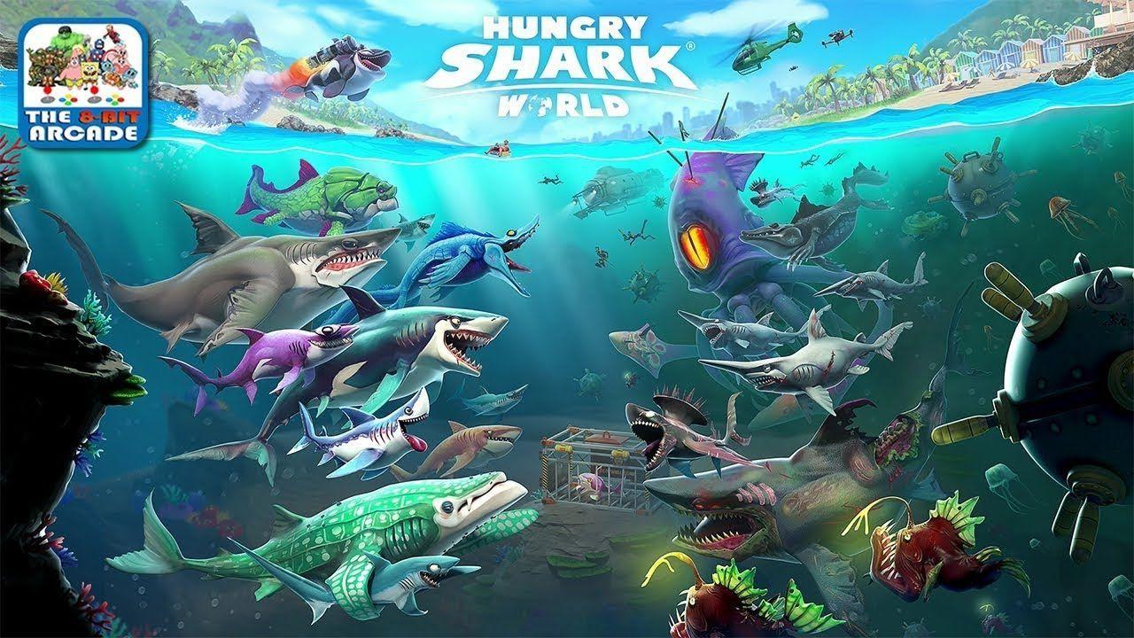 1280x720 Hungry Shark World Wallpaper