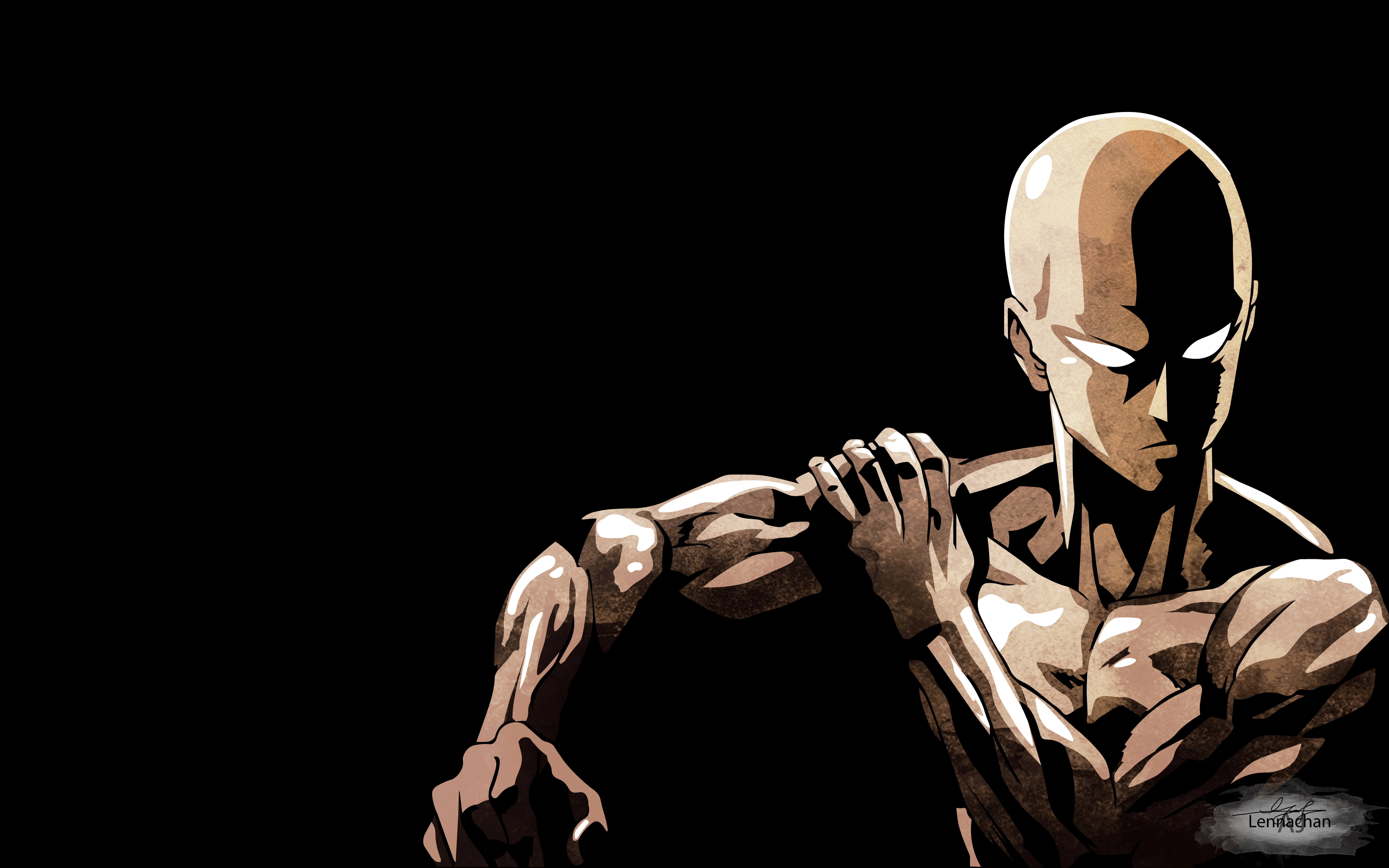 8000x5000 Saitama One Punch Man OK Hình nền phía dưới bên phải (Trang 1)