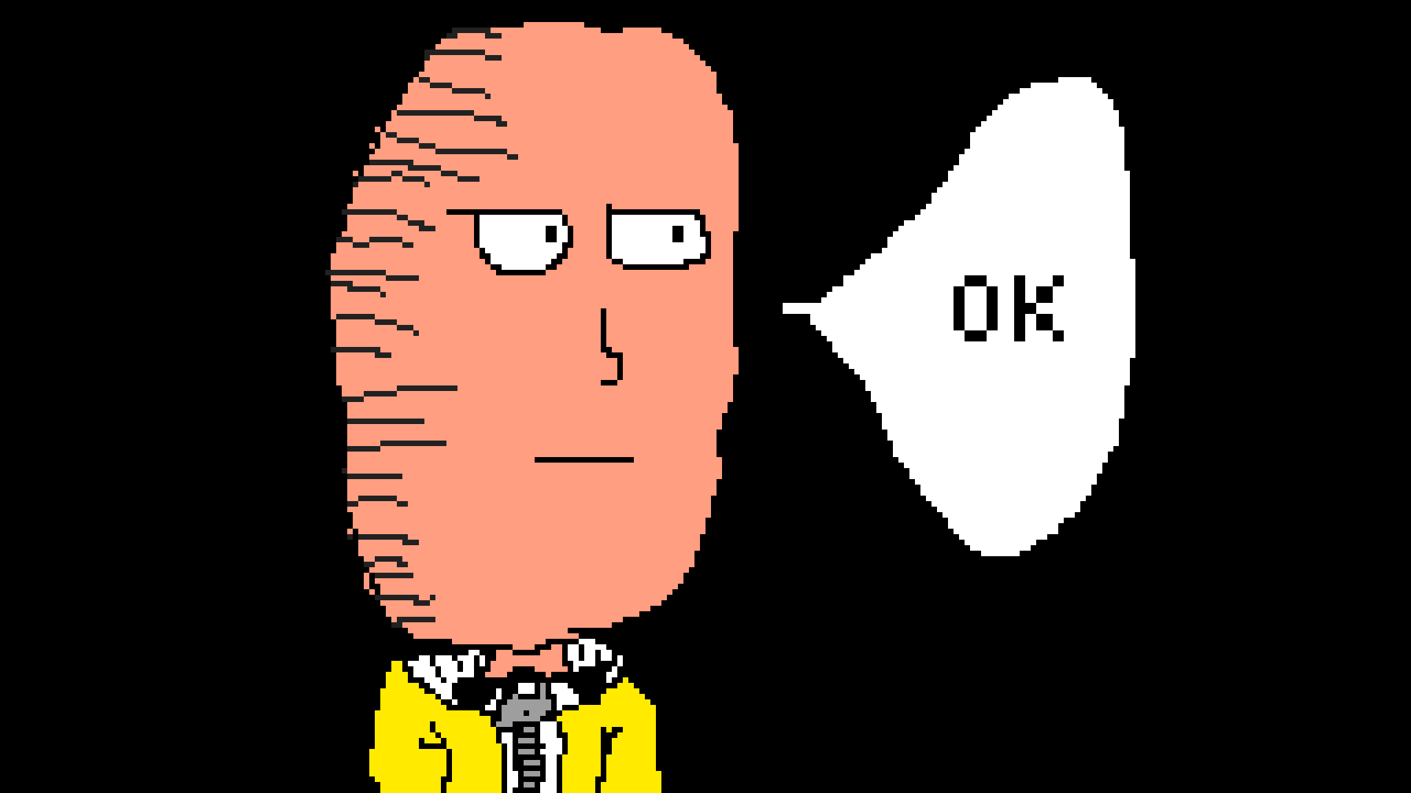 2048x1152 Pixilart - One Punch Man OK Meme https://wallpaperaccess.com/full/5985294.png