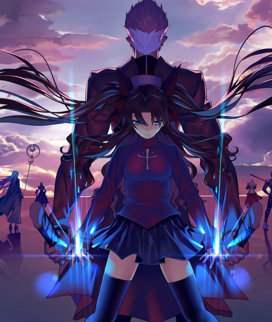 911x1077 Fate stay night / Tohsaka Rin & Archer / jc9Sk9x. Anime wallpaper, HD anime wallpaper, Fate stay night rin