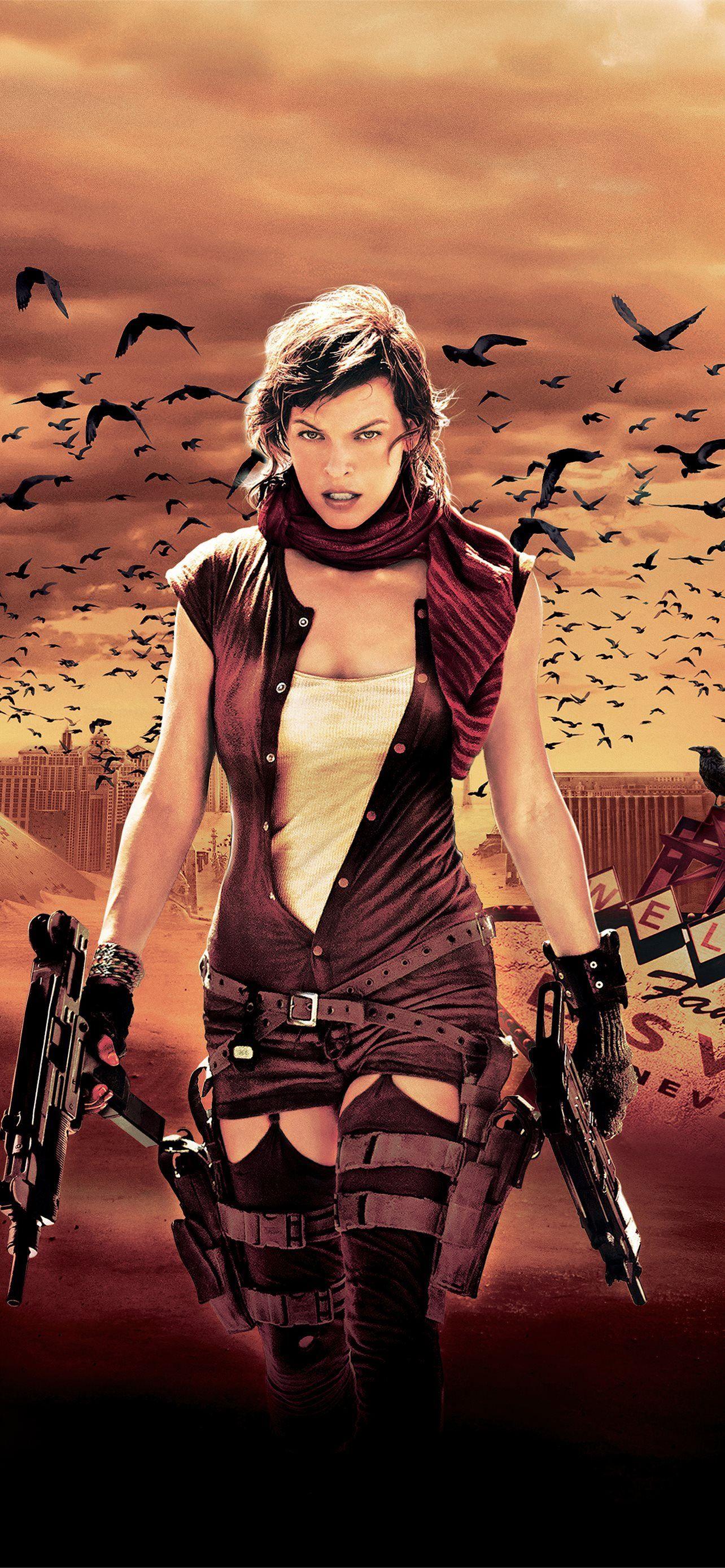 1284x2778 resident evil extinction 2007 iPhone 12 Wallpaper Free Download