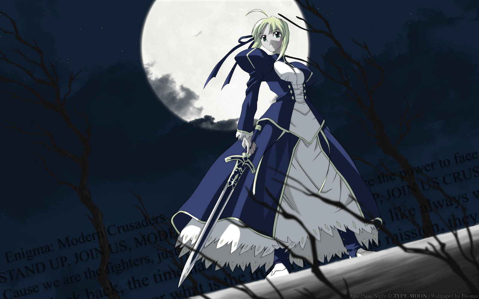 1600x1000 Amazing Anime Wallpaper Stay Night Saber 2006 HD Wallpaper