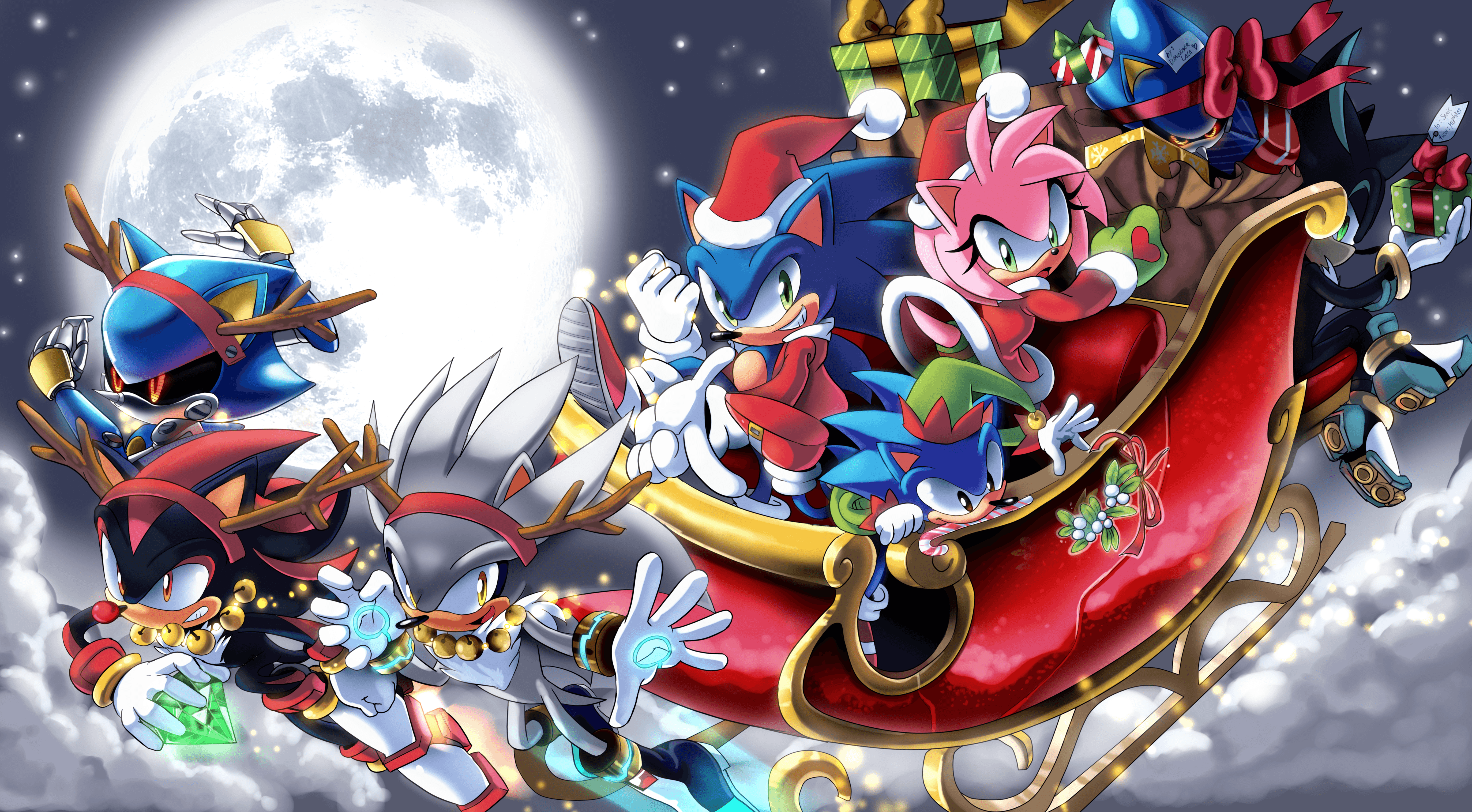 5496x3032 Sonic Characters Wallpaper