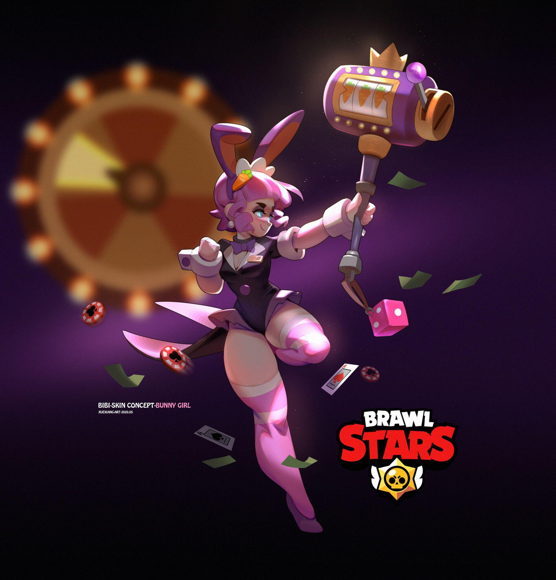 1920x2002 Fan Art_supercell Brawl Stars Bunny BiBi Skin, Xuexiang Zhang