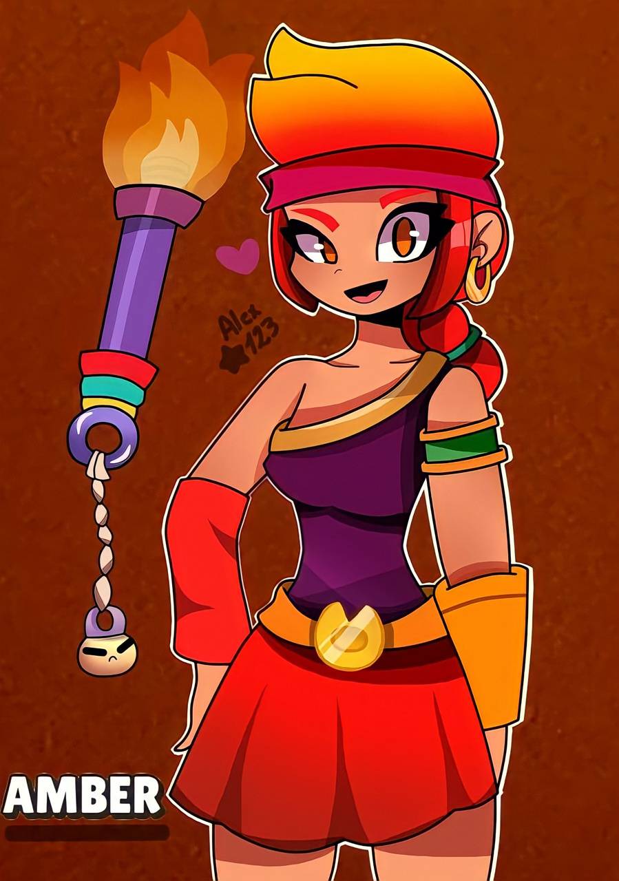 899x1280 Amber Brawl Stars wallpaper