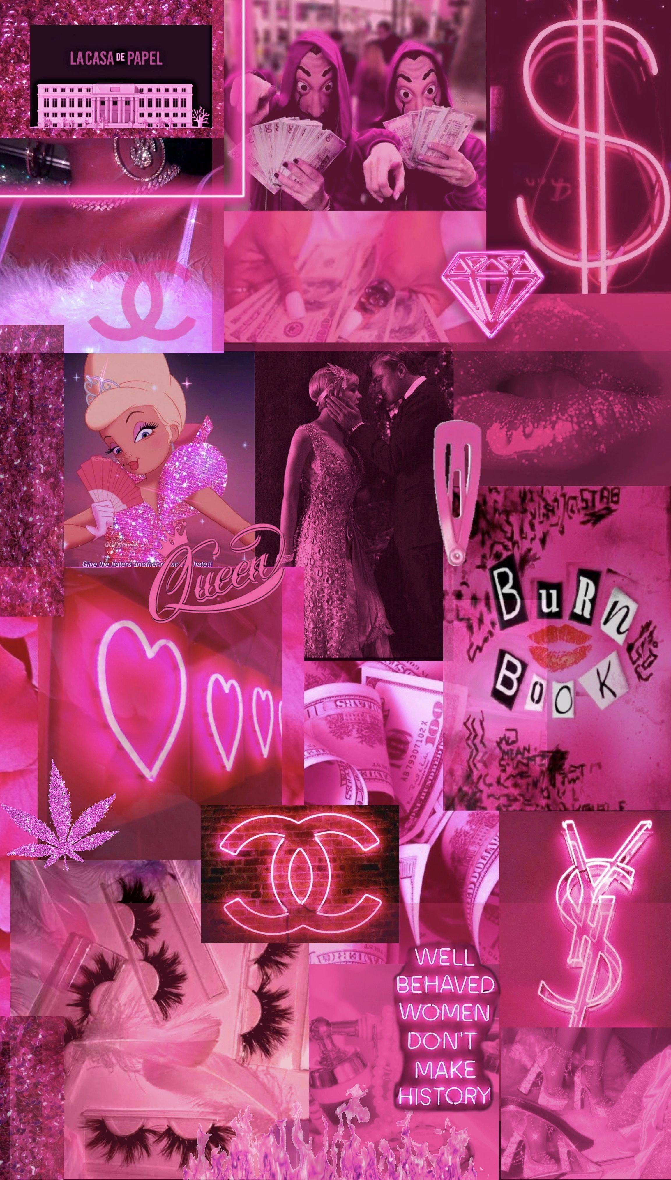 2304x4053 Hot Pink iPhone Background .