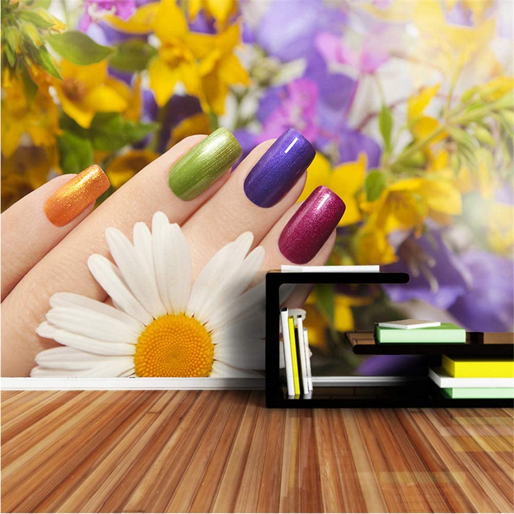 1000x1000 Xbwy Large Mural Roll Wall Paper Wallpaper For 3 D Living Room Nail Beauty Spa Salon Wallpaper Cafe Store Decoration Decor 120X100Cm: Home & Kitchen