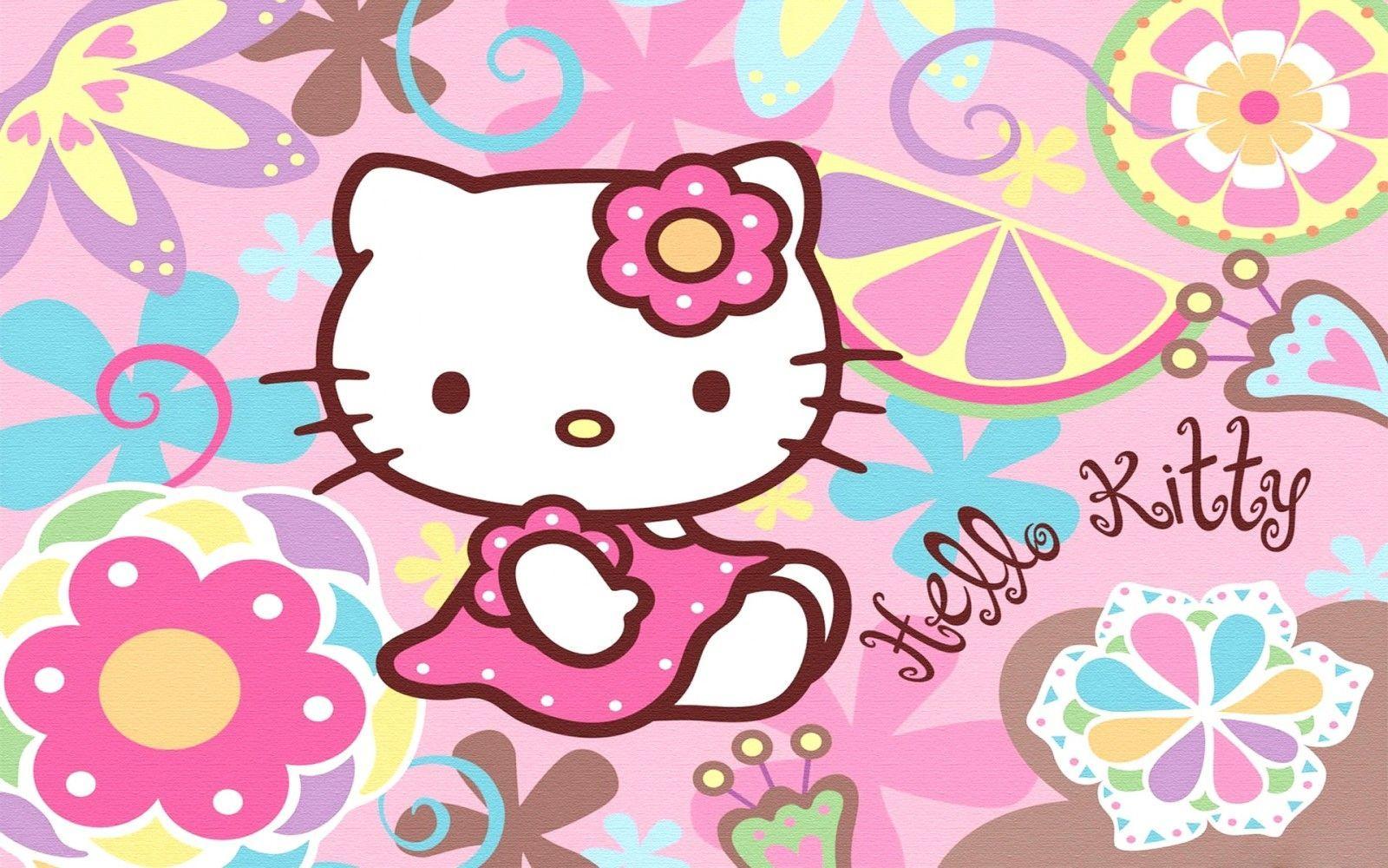 1600x1000 Disney HD Wallpaper: Cute Hello Kitty HD Background
