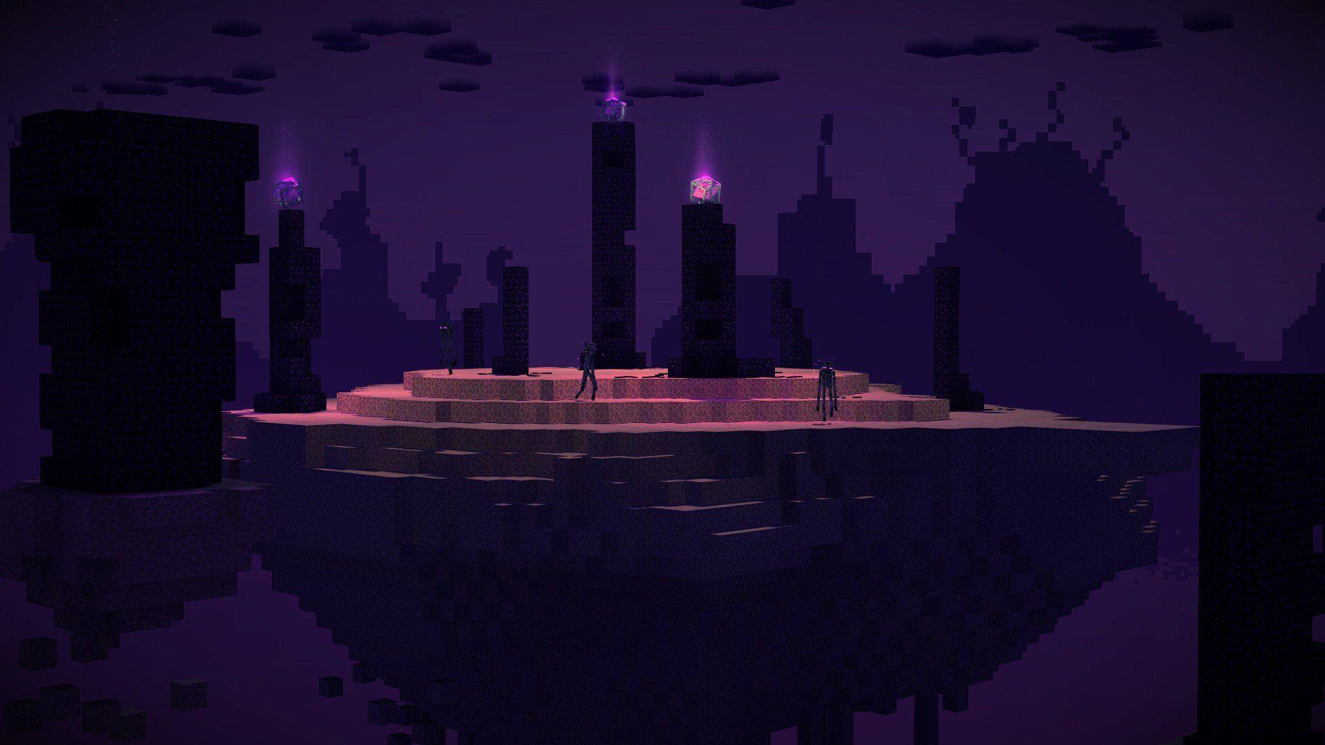 1920x1080 Minecraft The End Wallpaper