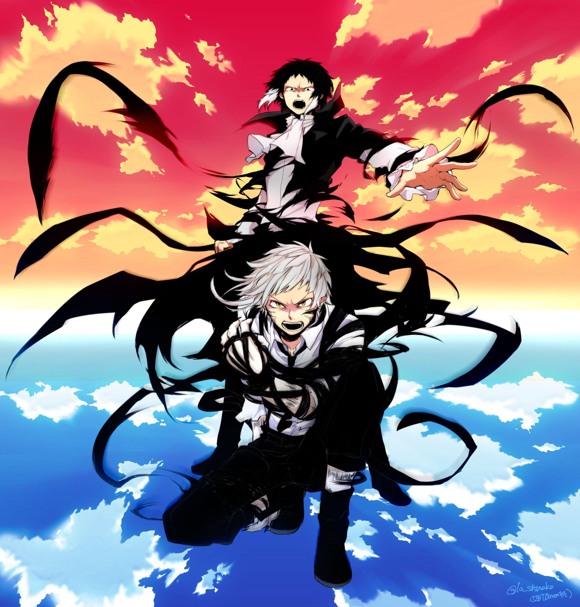 2466x2582 bungou stray dogs nakajima atsushi akutagawa ryunosuke #clouds #Anime K # wallpaper #hdwallpaper #desktop. Stray dog, Bungou stray dogs, Bungo stray dogs