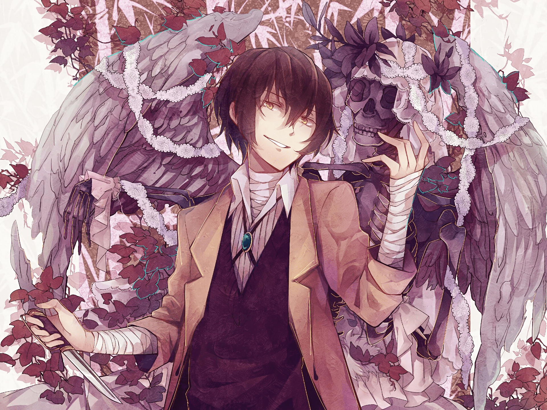 1920x1438 Bungo Stray Dogs Dazai Wallpaper .