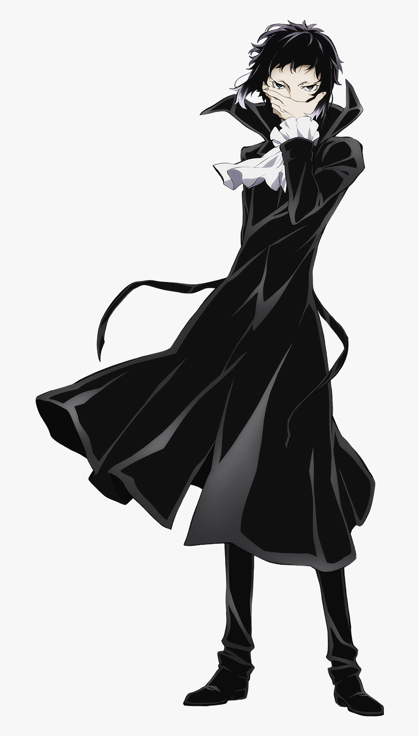 860x1511 Bungo Stray Dogs Wiki Stray Ryunosuke Akutagawa, HD Png Download, Transparent Png Image