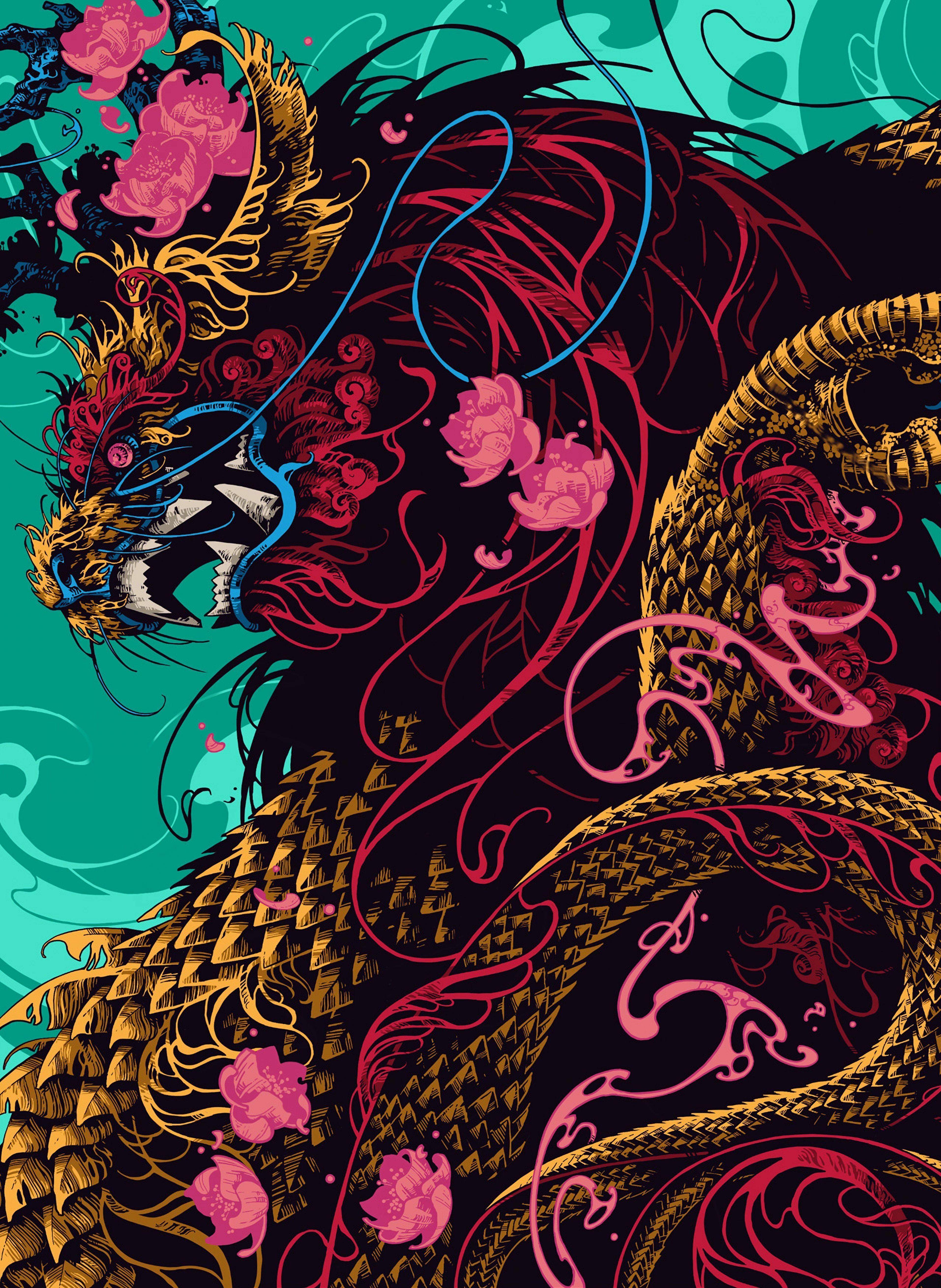 Give your Device a Mythological Touch with Japanese Dragon PC Wallpaper   AMJ