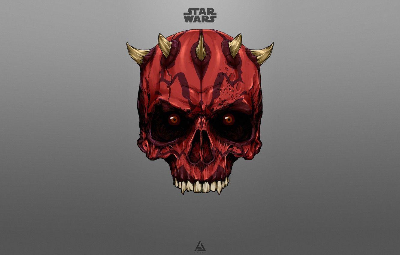1332x850 Wallpaper Minimalism, Figure, Star Wars, Dark, Background, Darth Maul, Dark Side, Art, Sith, Darth, Sith, Darth Maul, Maul, by Leo Tanguin, Leo Tanguin image for desktop, section минимализм
