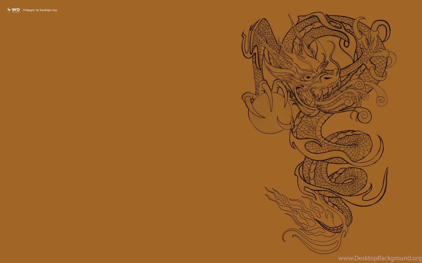 1680x1050 Japanese Dragon Desktop Wallpaper