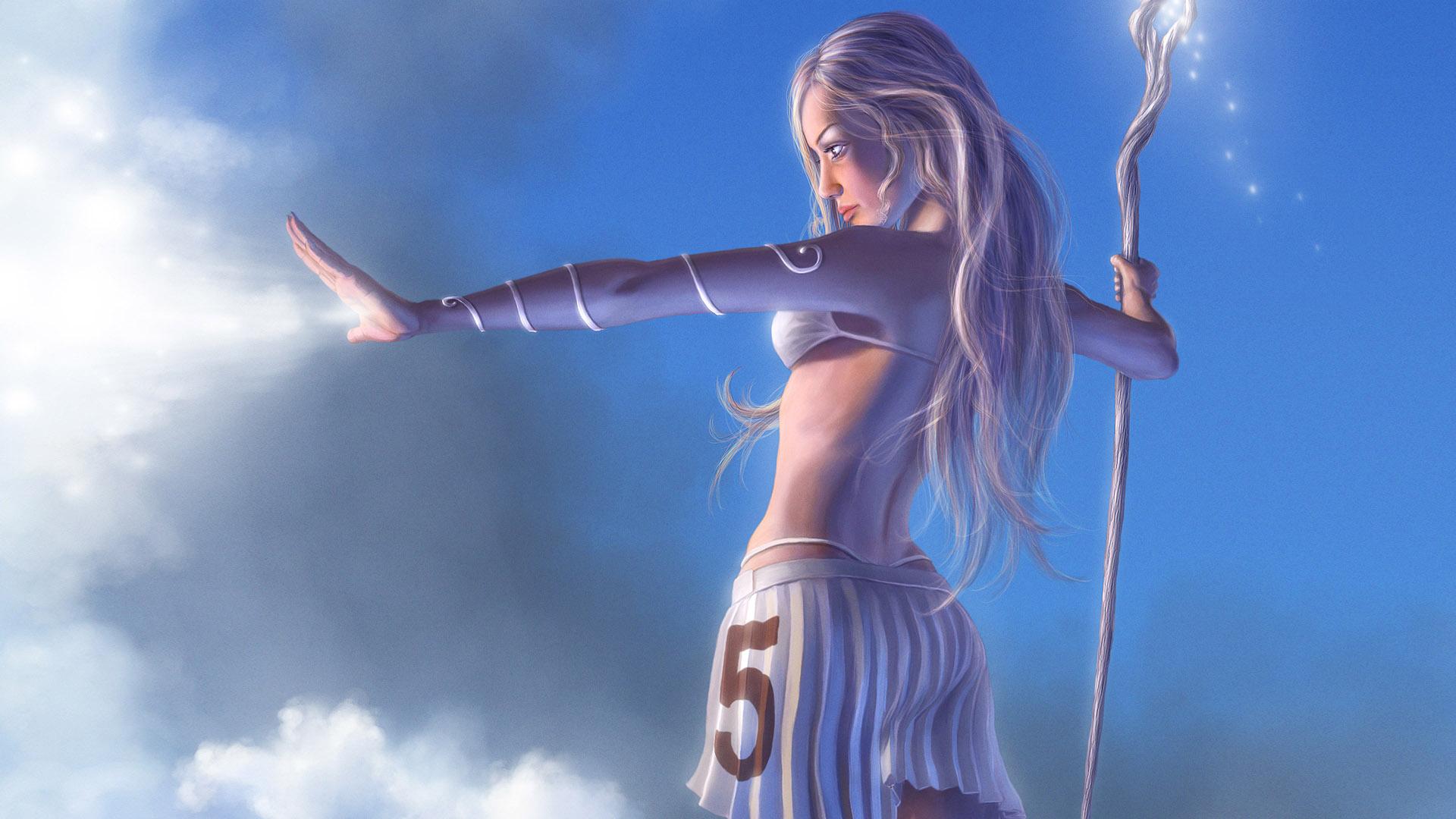 1920x1080 Fantasy Very Beautiful Witch