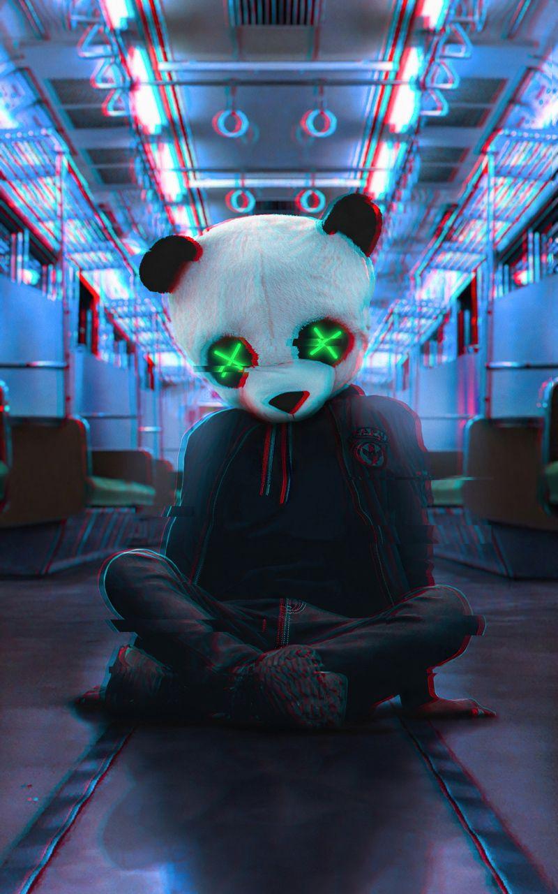 800x1280 Panda Face Mask Train Nexus Samsung Galaxy Tab Note Android Tablets HD 4k Wallpaper, Image, Background, Photo and Picture