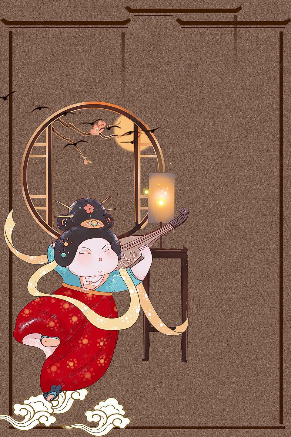 960x1439 Chinese Style Tang Dynasty Lady Antique Poster Background, Chinese Style, Antiquity, Lady Of The Tang Dynasty Background Image for Free Download