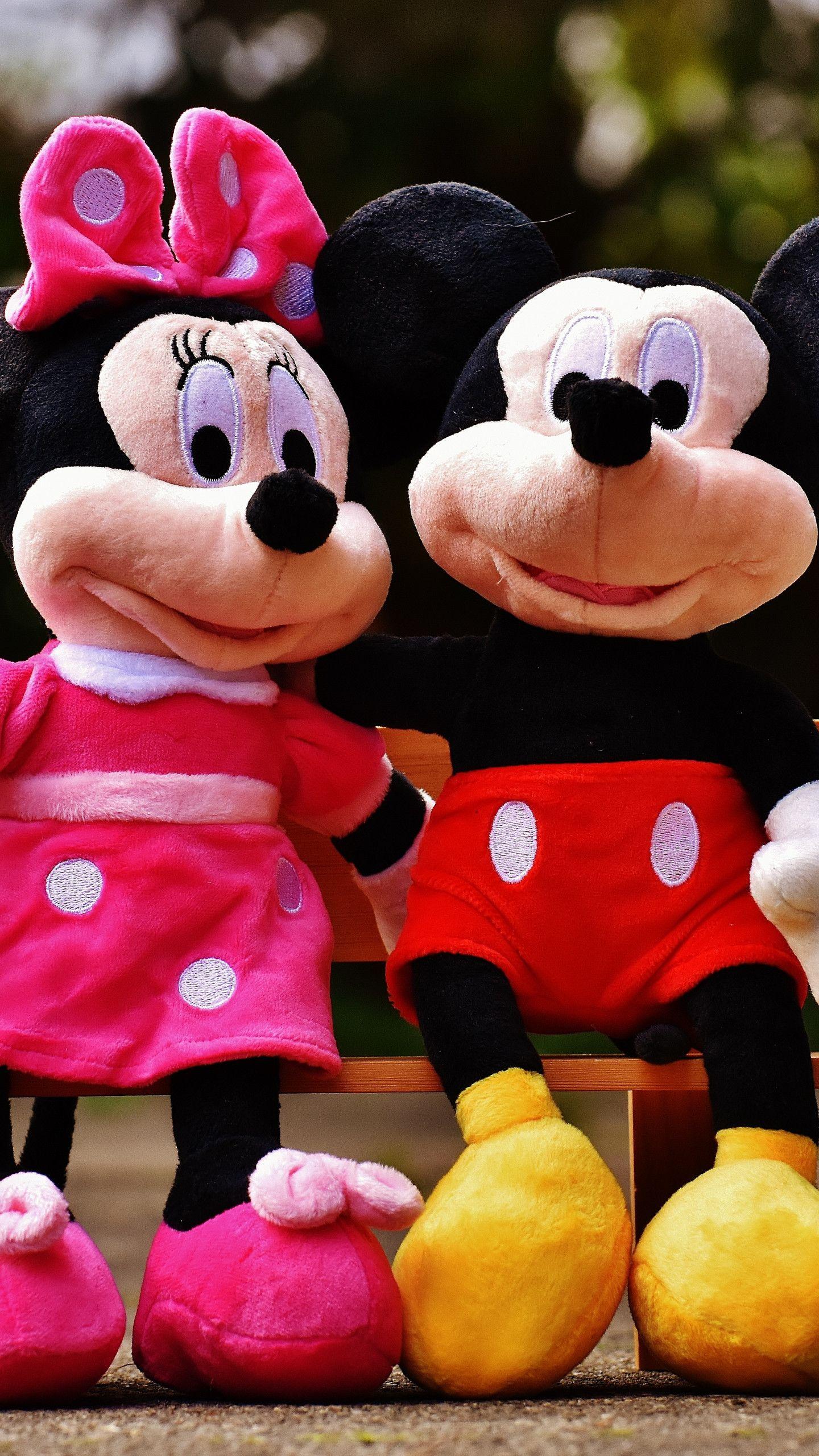 mickey and minnie teddy