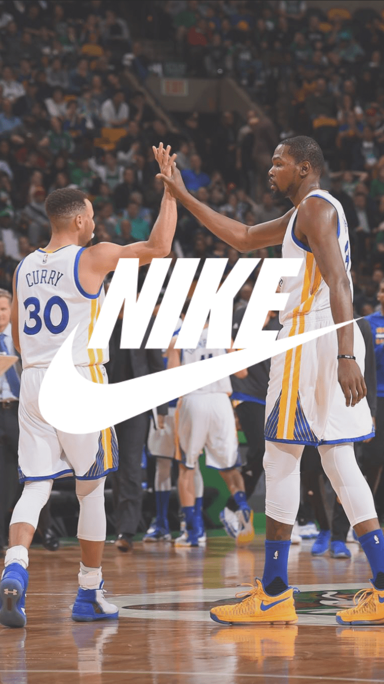 750x1334 stephen curry and kevin durant wallpaper, basketball player, player, sports collectible, tournament, autographed sports paraphernalia