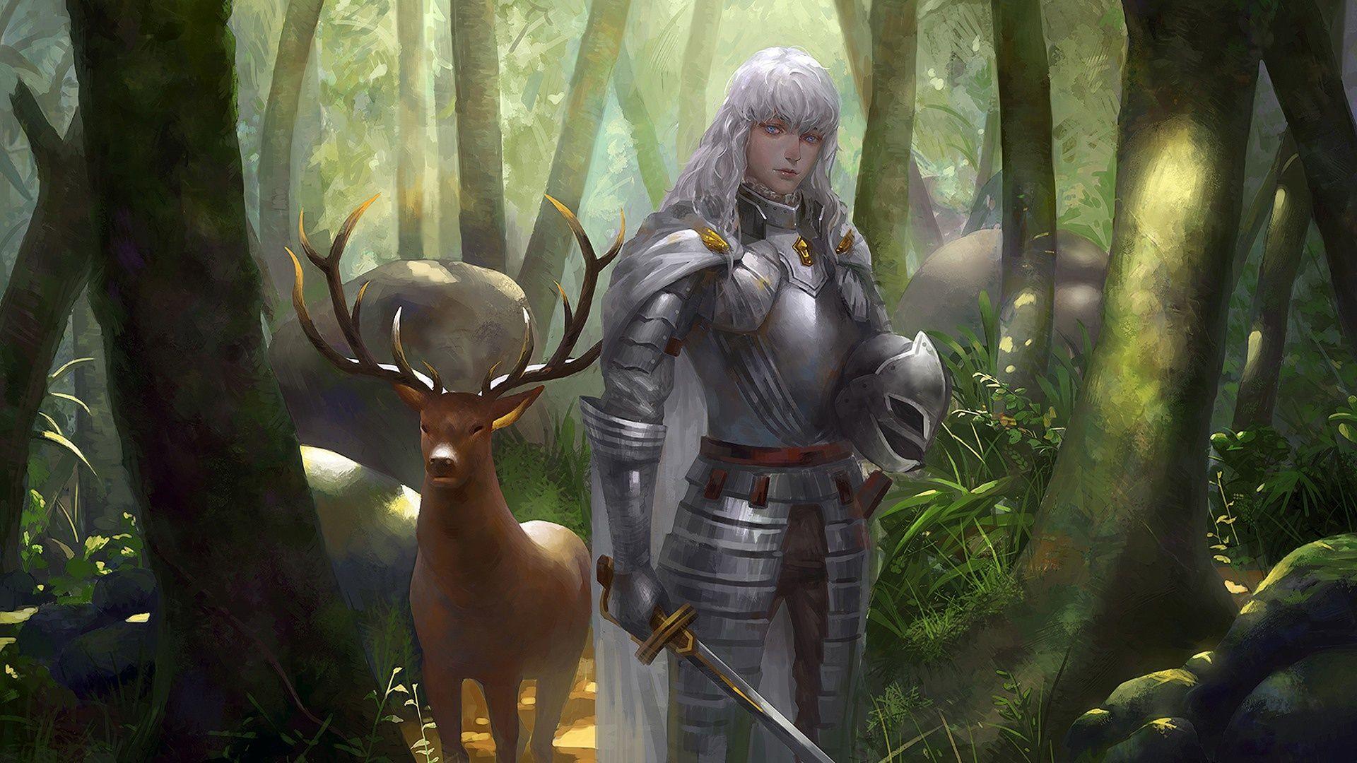 1920x1080 Berserk Femto Griffith Anime Art Fantasy Forest wallpaperx1080