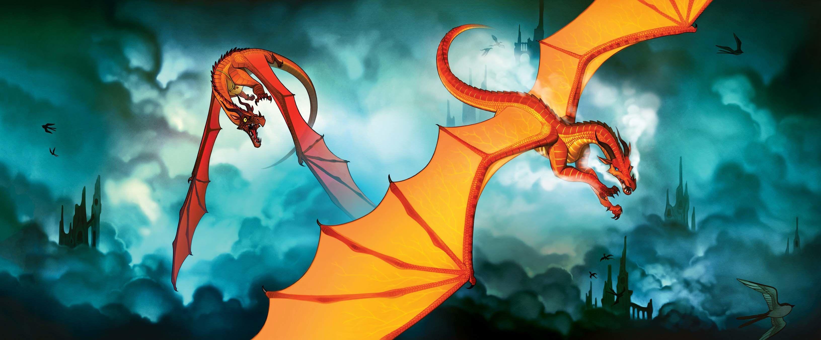 3262x1351 Wings of Fire Dragons Wallpaper .