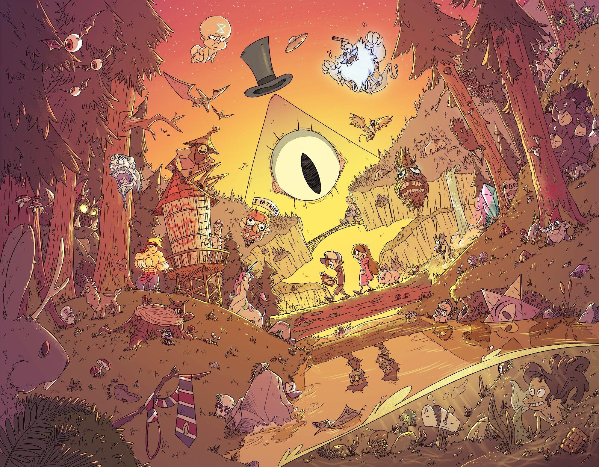 2000x1559 Gravity Falls Phone Wallpaper .