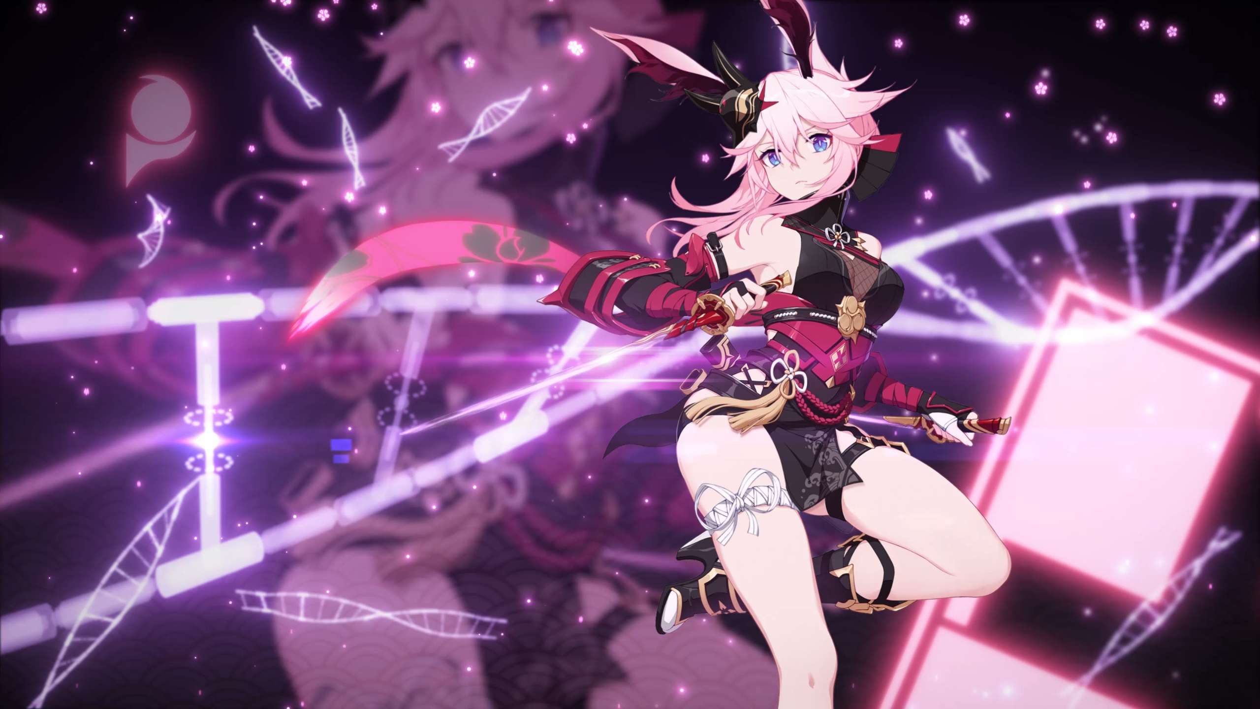 2560x1440 Honkai Impact 3 Sakura Noir 4K 60FPS [Wallpaper Engine Anime]